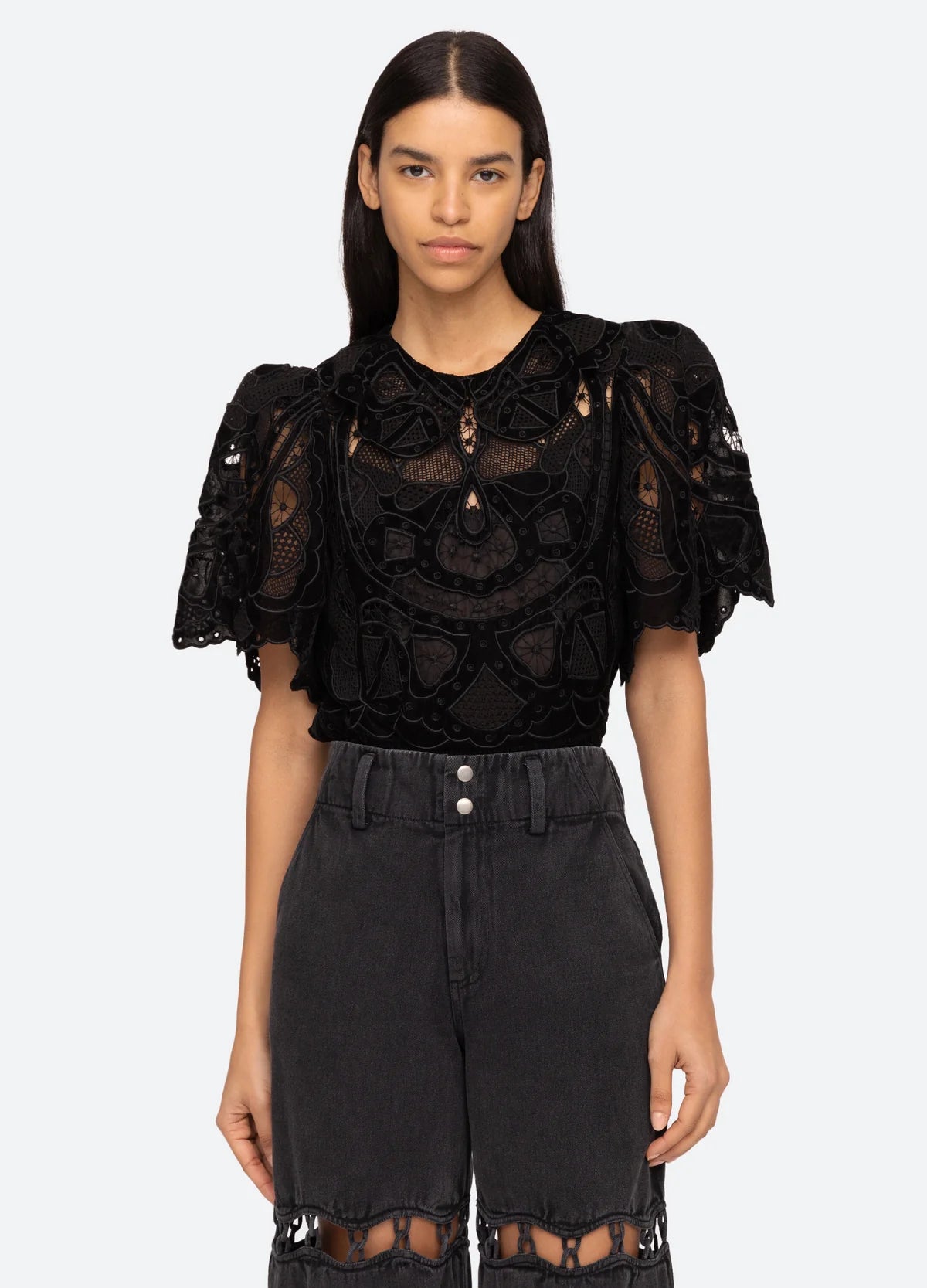 Eliana Women's Short Sleeve Casual T-Shirt - Black | Comfortable & Stylish Top for Everyday Wear, Work, and Outings
