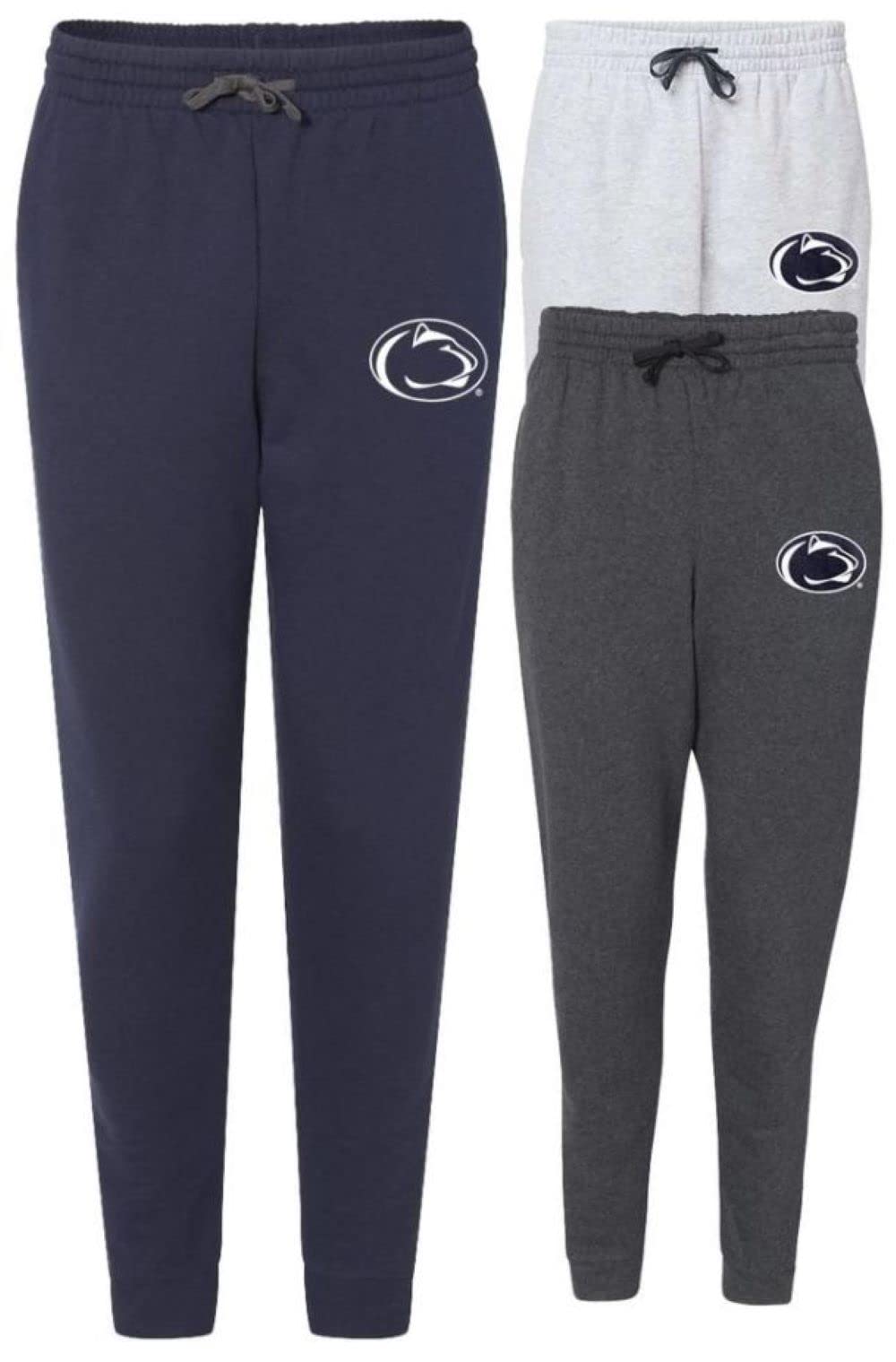 Penn State NCAA Officially Licensed Lion Head Jogger Sweatpants for Men - Comfortable Athletic Pants for Game Day, Lounging & Workout