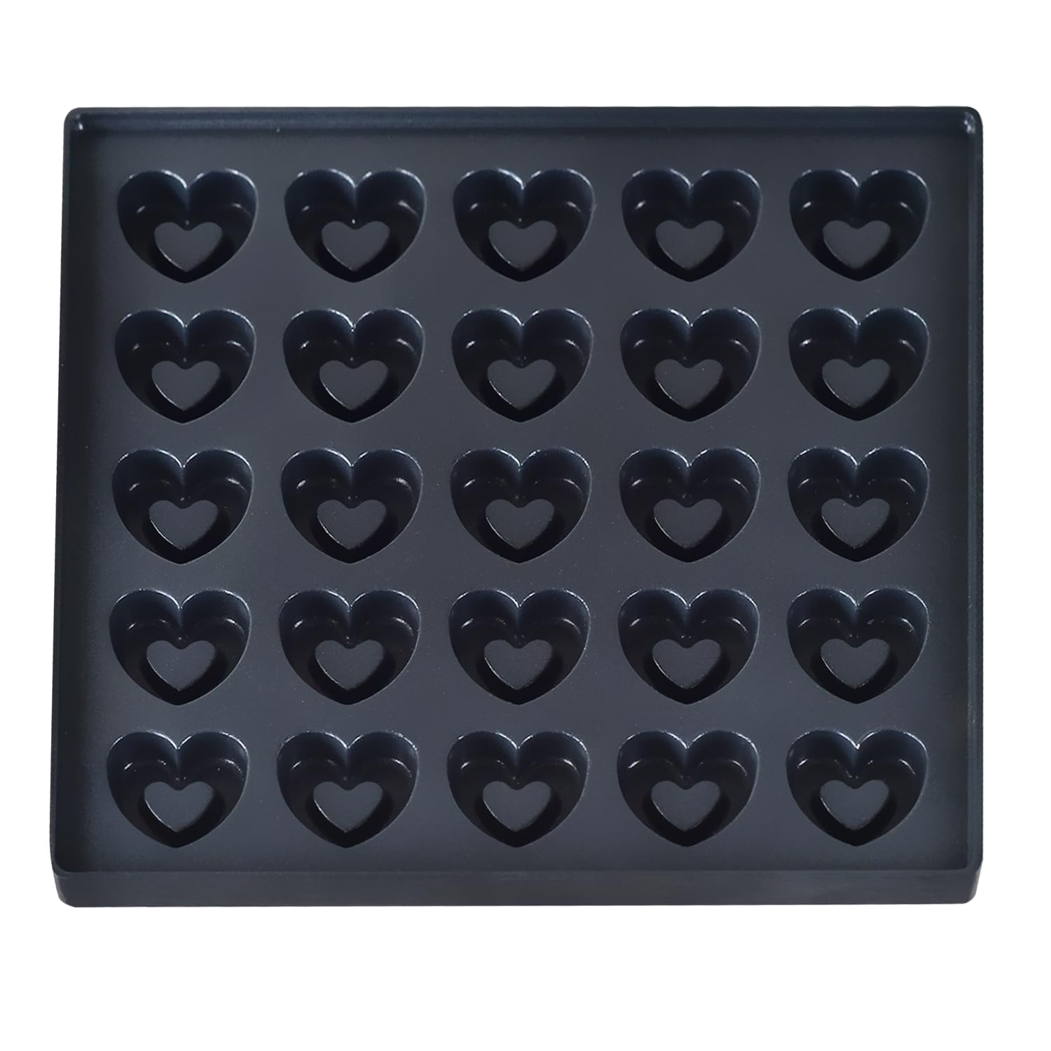 Mini Dutch Pancake Maker - 950W Heart-Shaped Proffertjes Waffle Machine for Home Kitchen, Bakery & Snack Bars (25PCs, 110V) | Perfect for Breakfast, Desserts & Party Treats