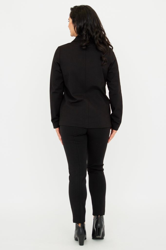 Lolo Jacket for Women - Soft Modal Fabric, Lightweight & Comfortable, Black - Perfect for Casual Outings, Travel & Layering