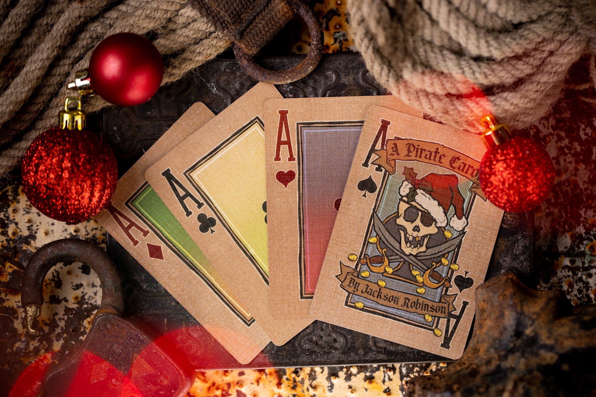 Premium Pirate Carol Luxury Playing Cards - Elegant Deck for Poker, Magic Tricks & Collectors - Perfect for Game Nights, Gifts & Themed Parties