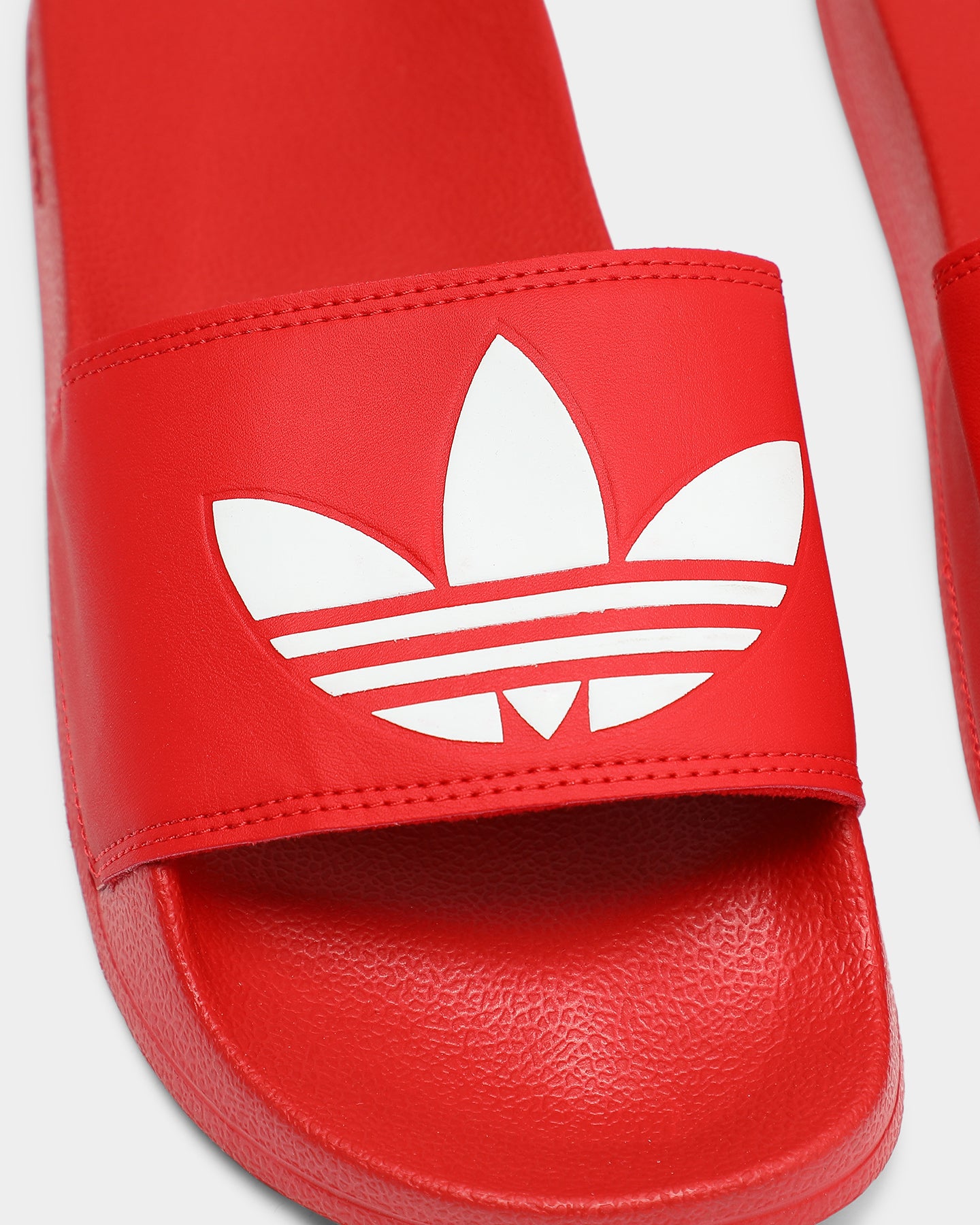 Adidas Adilette Lite Slides - Comfortable Men's & Women's Sandals in Scarlet/White - Perfect for Pool, Beach, Gym & Casual Wear