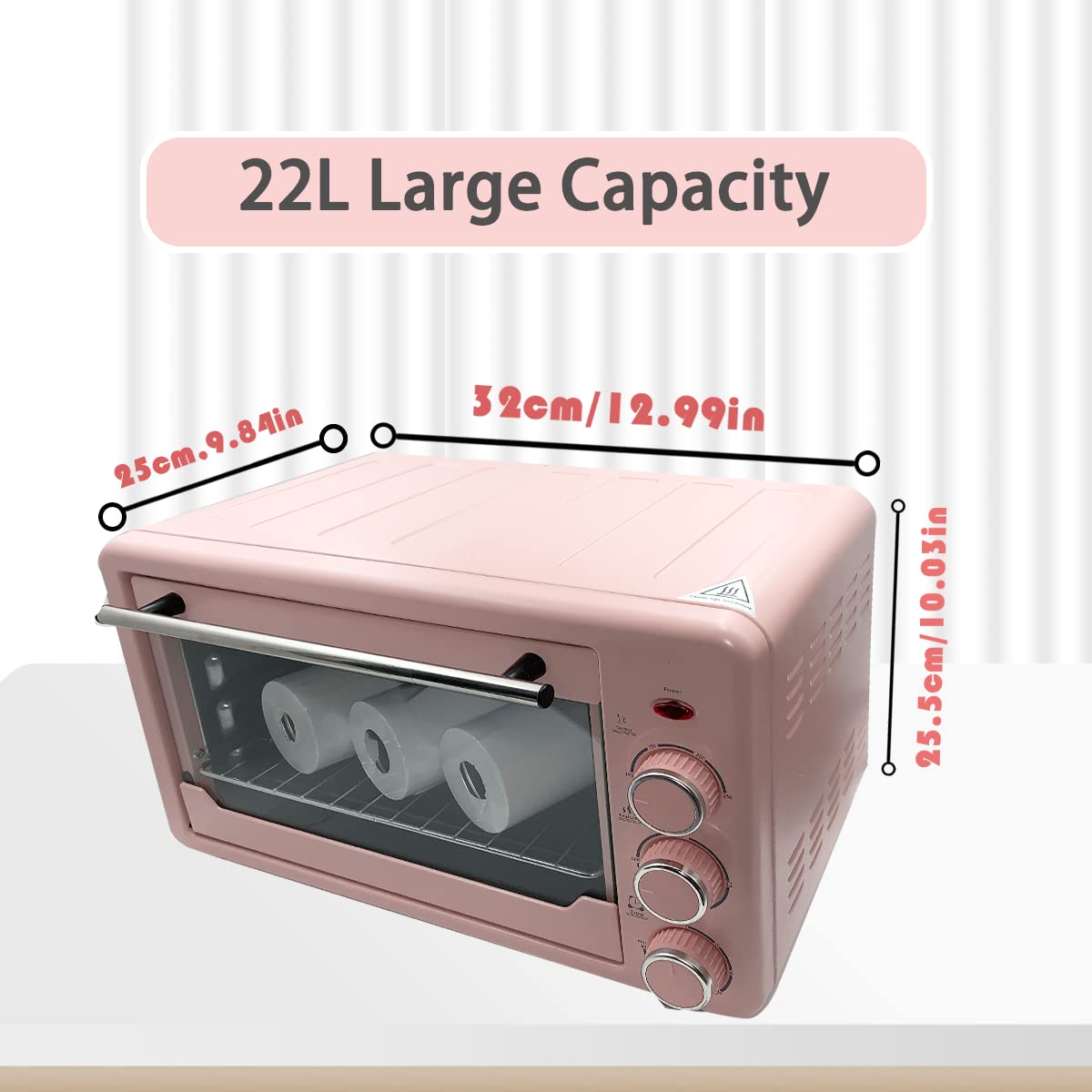 1500W 22L 110V Convection Sublimation Oven with Heat Tape & Gloves - Perfect for Bulk Sublimation Printing on Mugs, Tumblers, Water Bottles & Cups - Ideal for Home Business & DIY Craft Projects