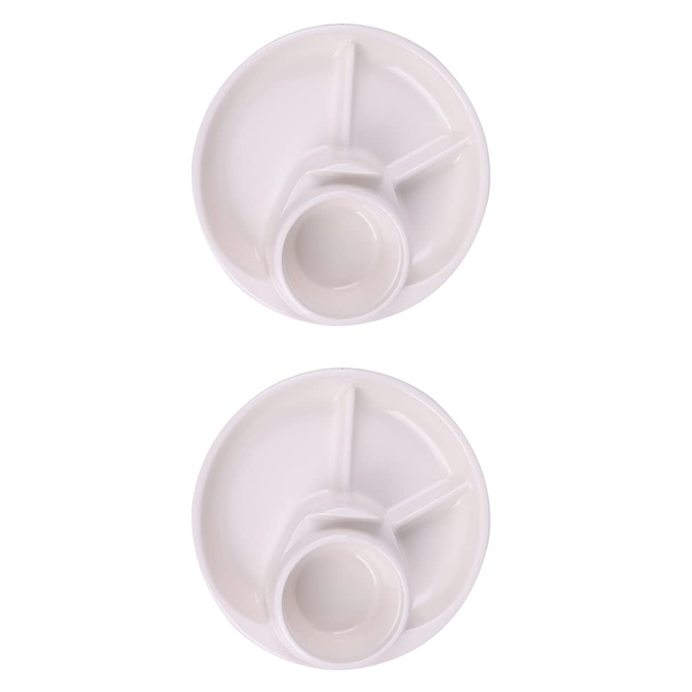 **Cabilock 2-Pack Plastic Divided Portion Control Plates – BPA-Free Meal Prep Trays for Diet, Weight Loss & Healthy Eating – Perfect for Camping, Picnics & Portion Control (Color Options)**    *(Use for meal prep, portion control diets, camping trips, picnics, school lunches, or healthy family dinners.)*