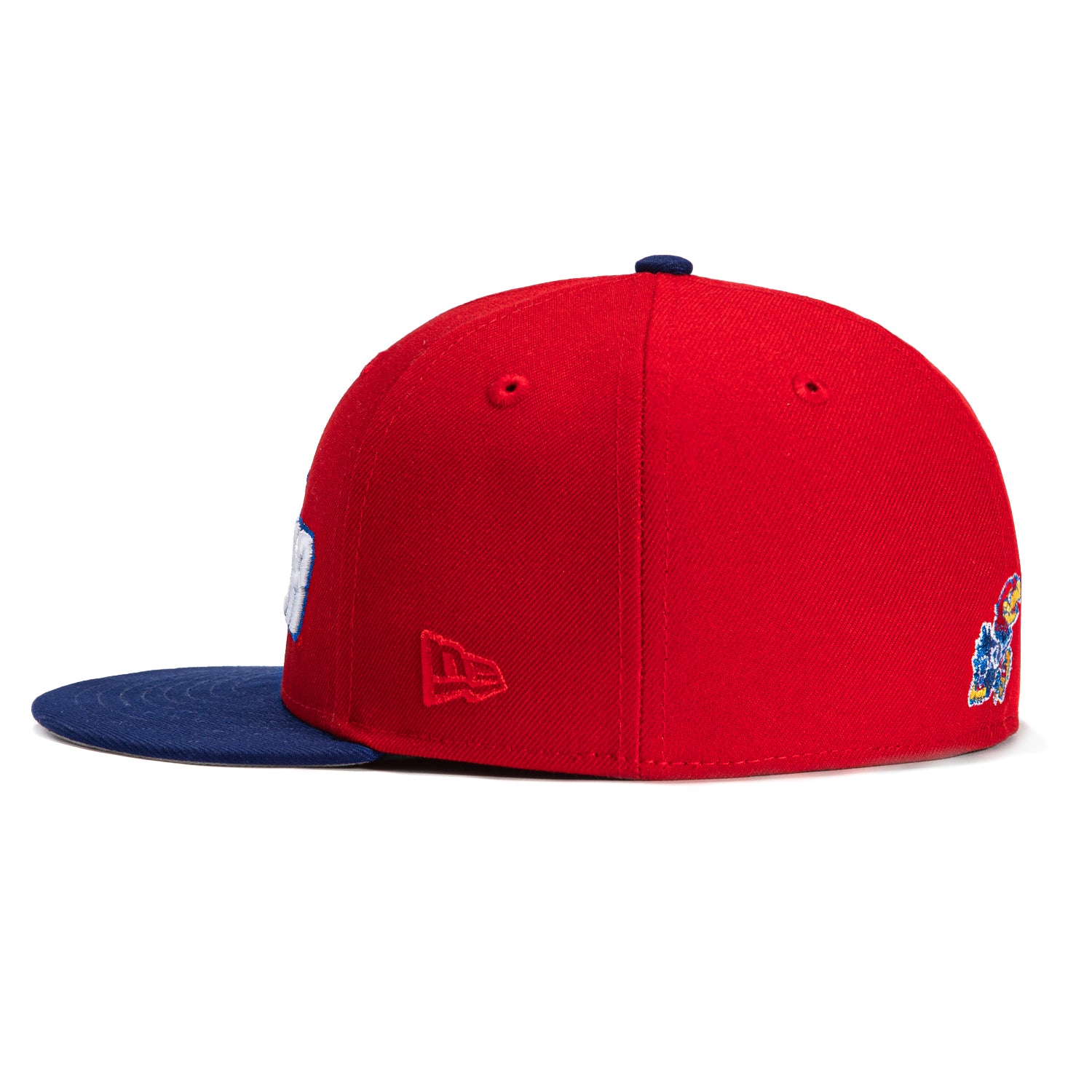 New Era 59Fifty Kansas Jayhawks 1988 Final Four Patch Snapback Hat - Red & Royal Blue Adjustable Baseball Cap for Basketball Fans & Sports Collectors - Perfect for Game Day, Tailgating, and Jayhawks Memorabilia Display