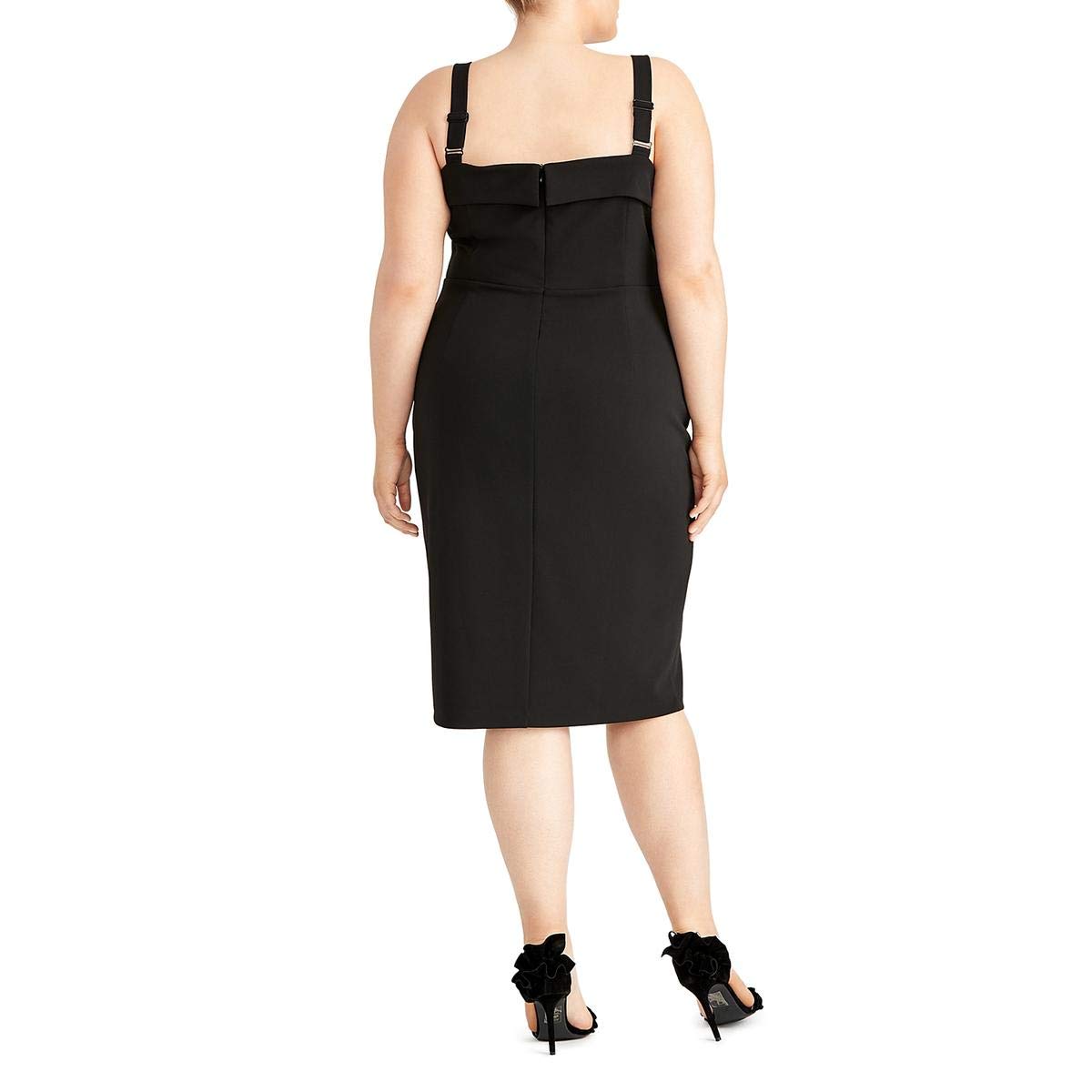 Rachel Roy Women's Plus Size Solid Delilah Dress - Elegant Casual & Party Wear for Curvy Women | Perfect for Office, Date Night & Special Occasions