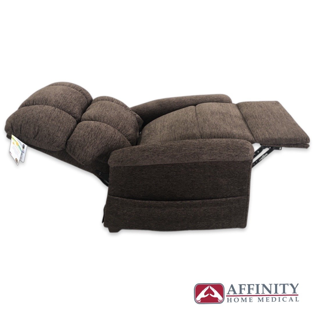 Maxicomfort PR 535 Medium Sofa - Soft Hazelnut Fabric Upholstery for Living Room, Lounge & Home Theater Comfort