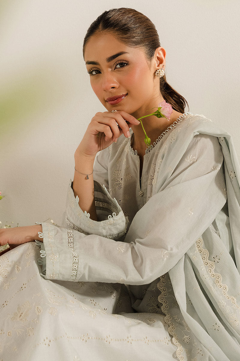 AZALEA 2-Piece Set (Embroidered Cotton Shirt & Dupatta Scarf) - Elegant Indian Ethnic Wear for Women, Perfect for Weddings, Festivals & Special Occasions