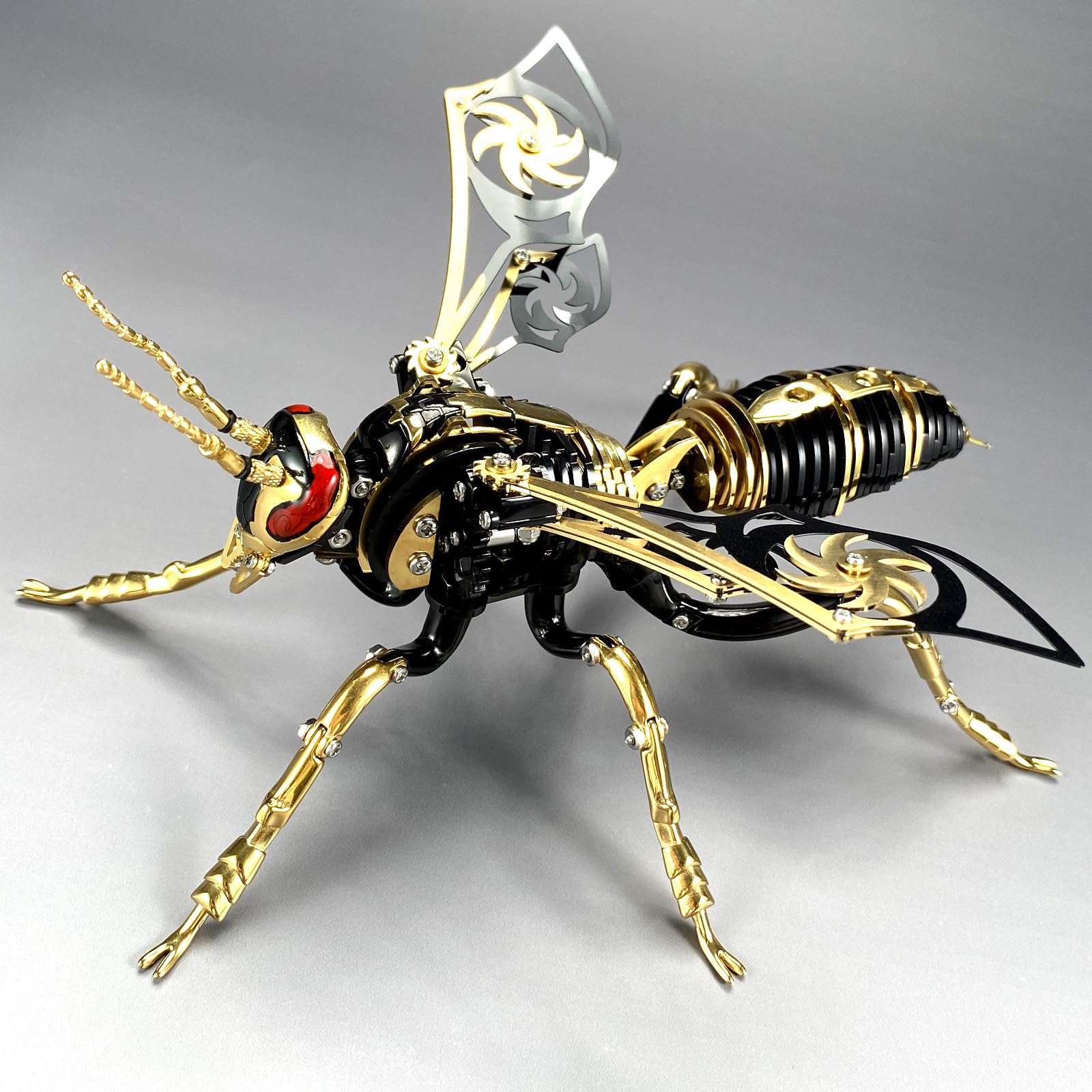 3D Metal Puzzle Kit - Northern Giant Hornet DIY Model for Adults | Challenging Mechanical Wasp Building Set | Perfect Birthday Gift for Men & STEM Enthusiasts | Home Office Decoration & Stress Relief Activity