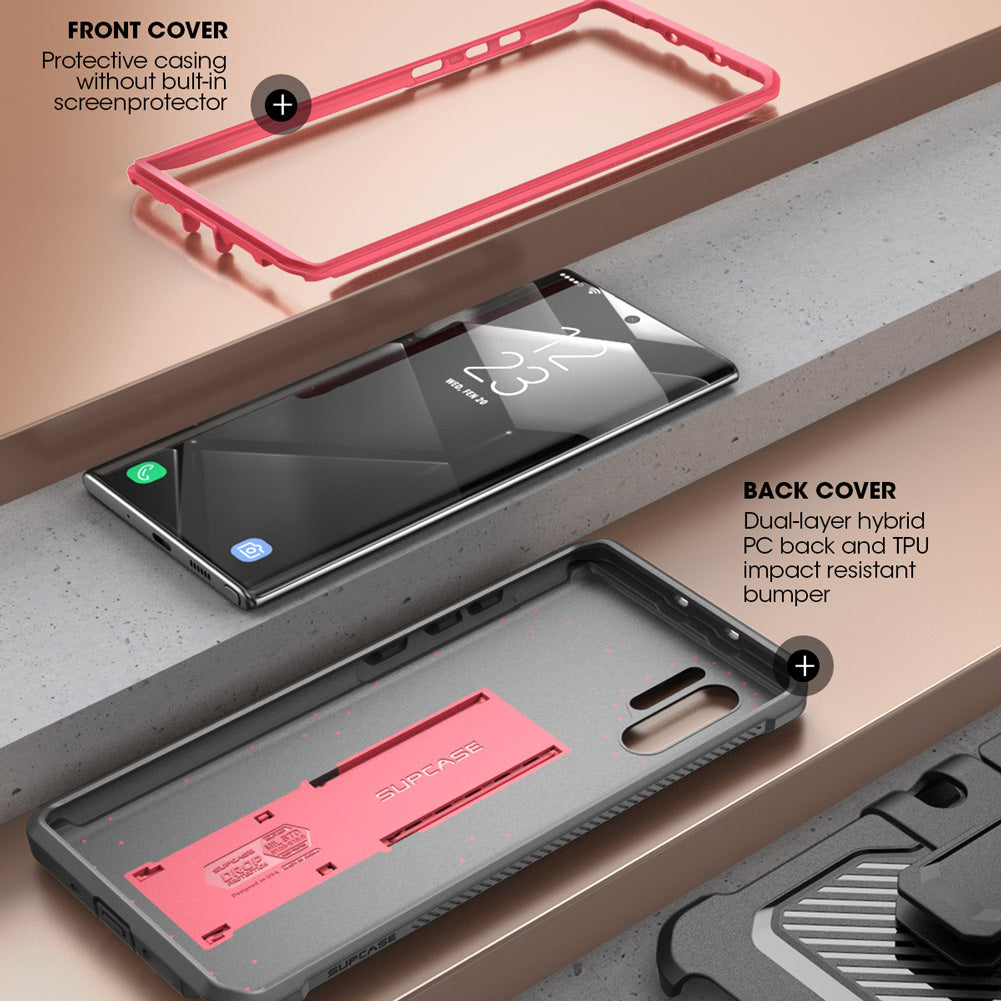Samsung Galaxy Note 10 Unicorn Beetle Pro Full-Body Rugged Protective Case - Shockproof & Military Grade Drop Protection - Pink (Perfect for Outdoor Adventures, Construction Work & Extreme Sports)
