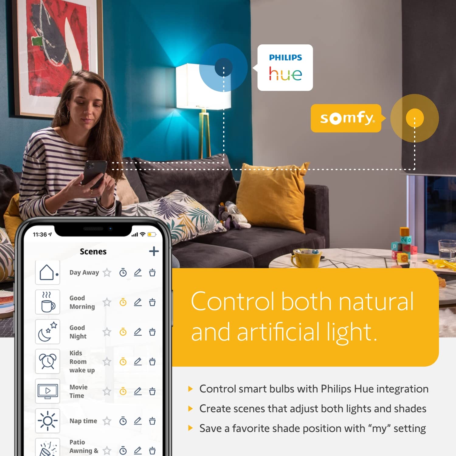 Somfy TaHoma Hub - Smart Home Gateway for RTS Blinds, Shades & Awnings | Works with Alexa & Google Assistant | Easy Setup | Ethernet Required | Perfect for Home Automation & Smart Window Coverings