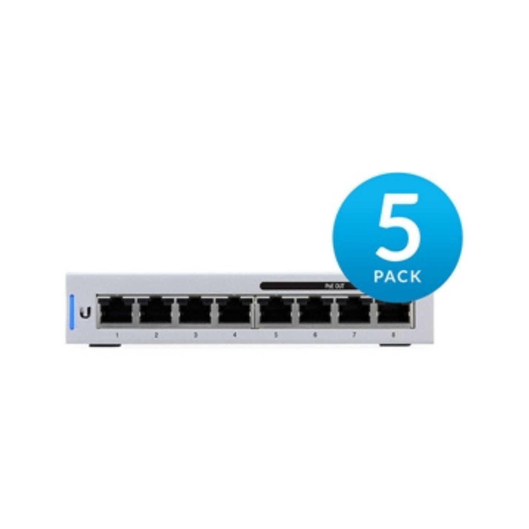 Ubiquiti UniFi Switch 8 (5 Pack) - 8-Port Gigabit Managed Switch with PoE+ Support | Ideal for Home Office, Small Business & Enterprise Networking Solutions