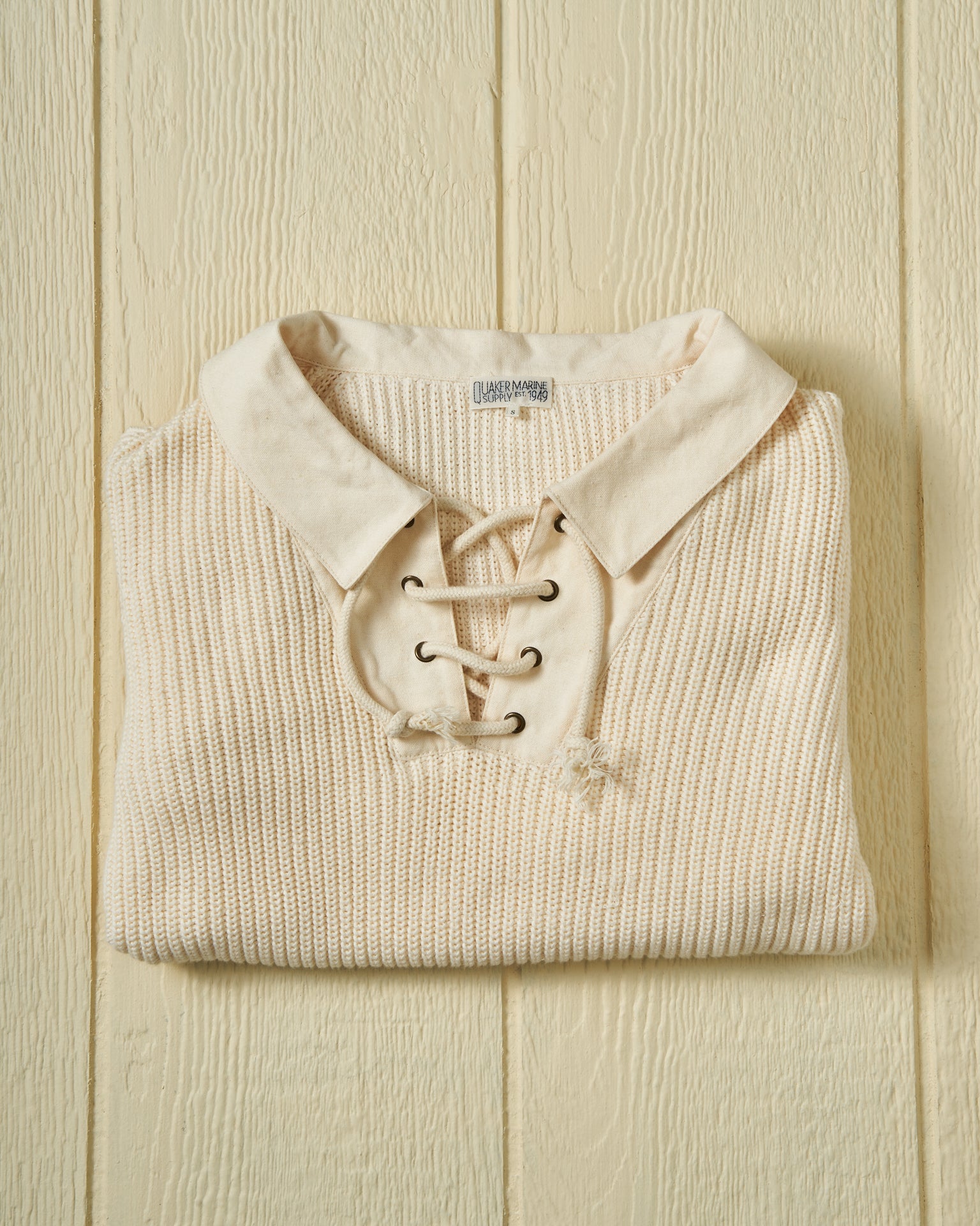 Halifax Lace Up Sweater Women's Knit Pullover in Egret White | Cozy Winter Fashion for Casual Outings & Date Nights