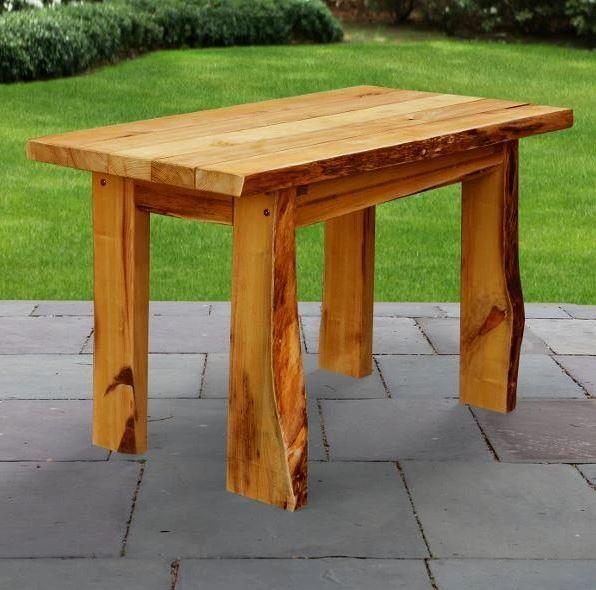 A&L Furniture Blue Mountain Autumnwood Dining Table - Solid Wood Farmhouse Style for Kitchen, Dining Room & Outdoor Patio