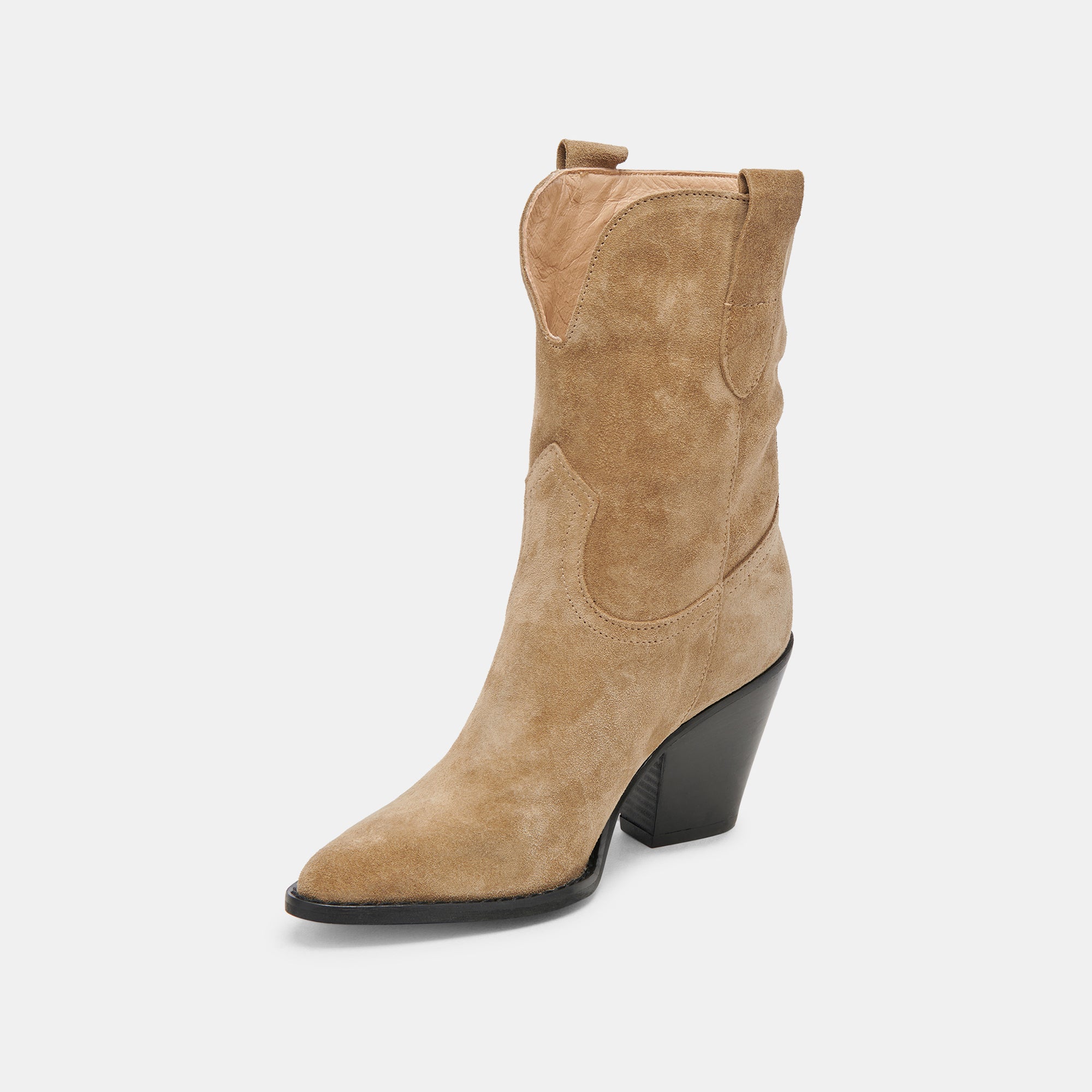 JETRO Men's Khaki Suede Boots - Comfortable & Stylish Casual Boots for Outdoor, Hiking, and Everyday Wear