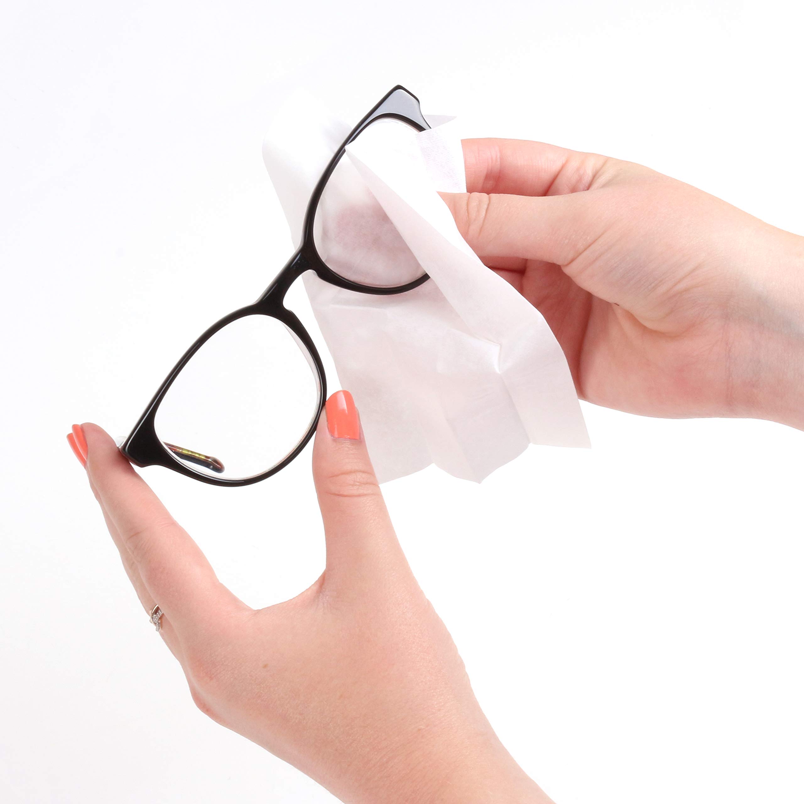 24x Optical Cleaning Wet Wipes - Anti-Fog Microfiber Cloth for Glasses, Sunglasses, Lenses & Screens | Perfect for Eyewear, Cameras, Phones & Electronics Cleaning