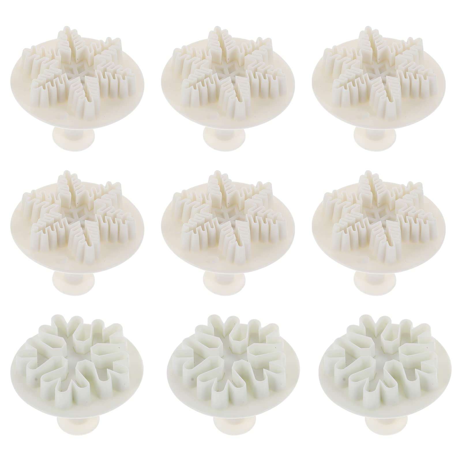 9-Piece Snowflake Cookie Cutter Set - Stainless Steel Christmas Baking Molds for Cookies, Biscuits, and DIY Desserts - Perfect for Holiday Baking, Party Treats, and Gift Making