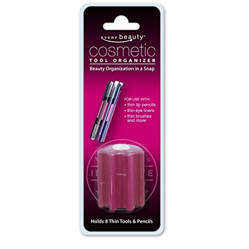 Premium Cosmetic Brush Organizer & Makeup Tool Holder - Perfect for Vanity, Travel, and Salon Storage (Waterproof & Portable)