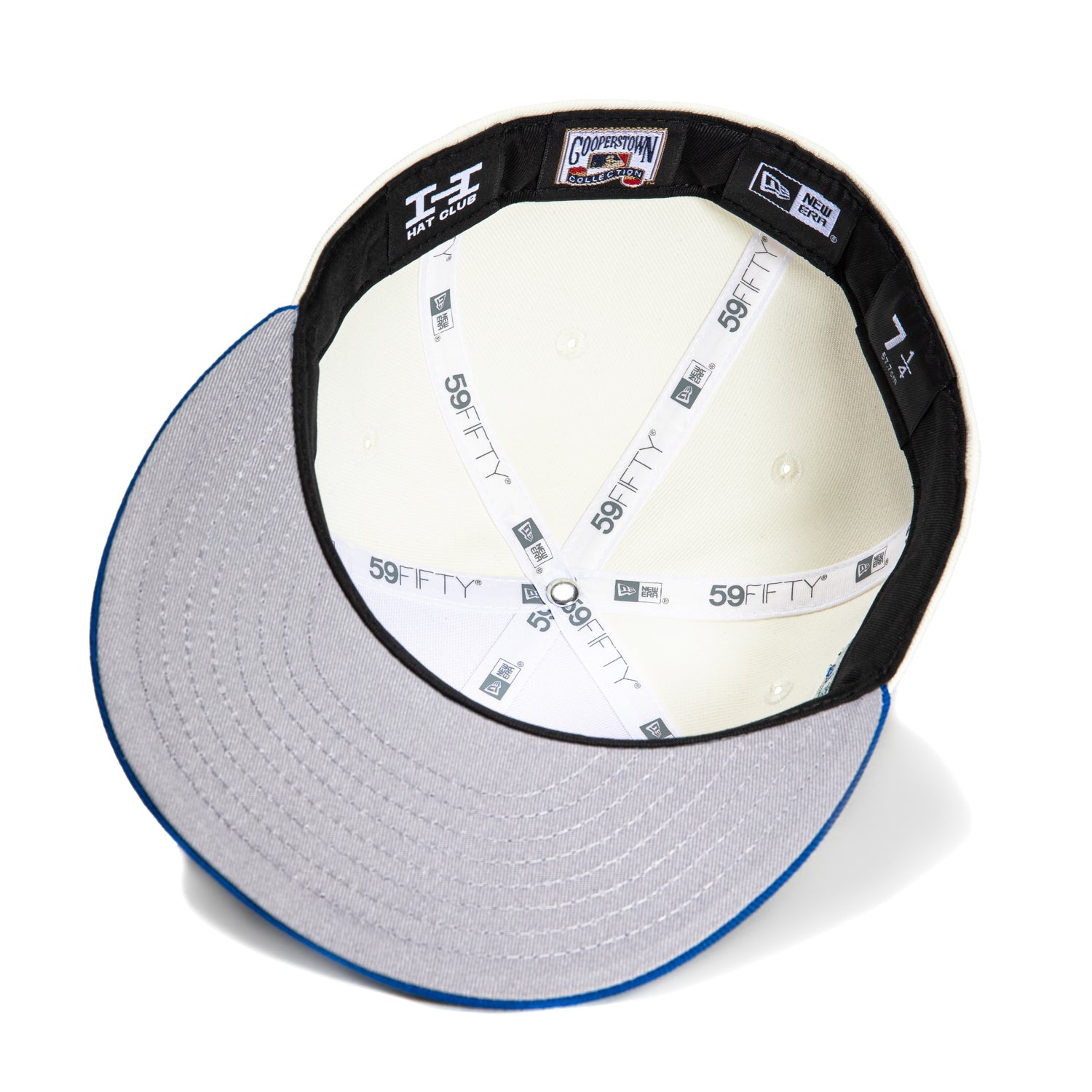 New Era 59Fifty Atlanta Braves 2021 World Series Patch Snapback Hat - White, Royal & Kelly Blue - Official MLB Baseball Cap for Fans & Collectors - Perfect for Games, Tailgating & Braves Merchandise Collection
