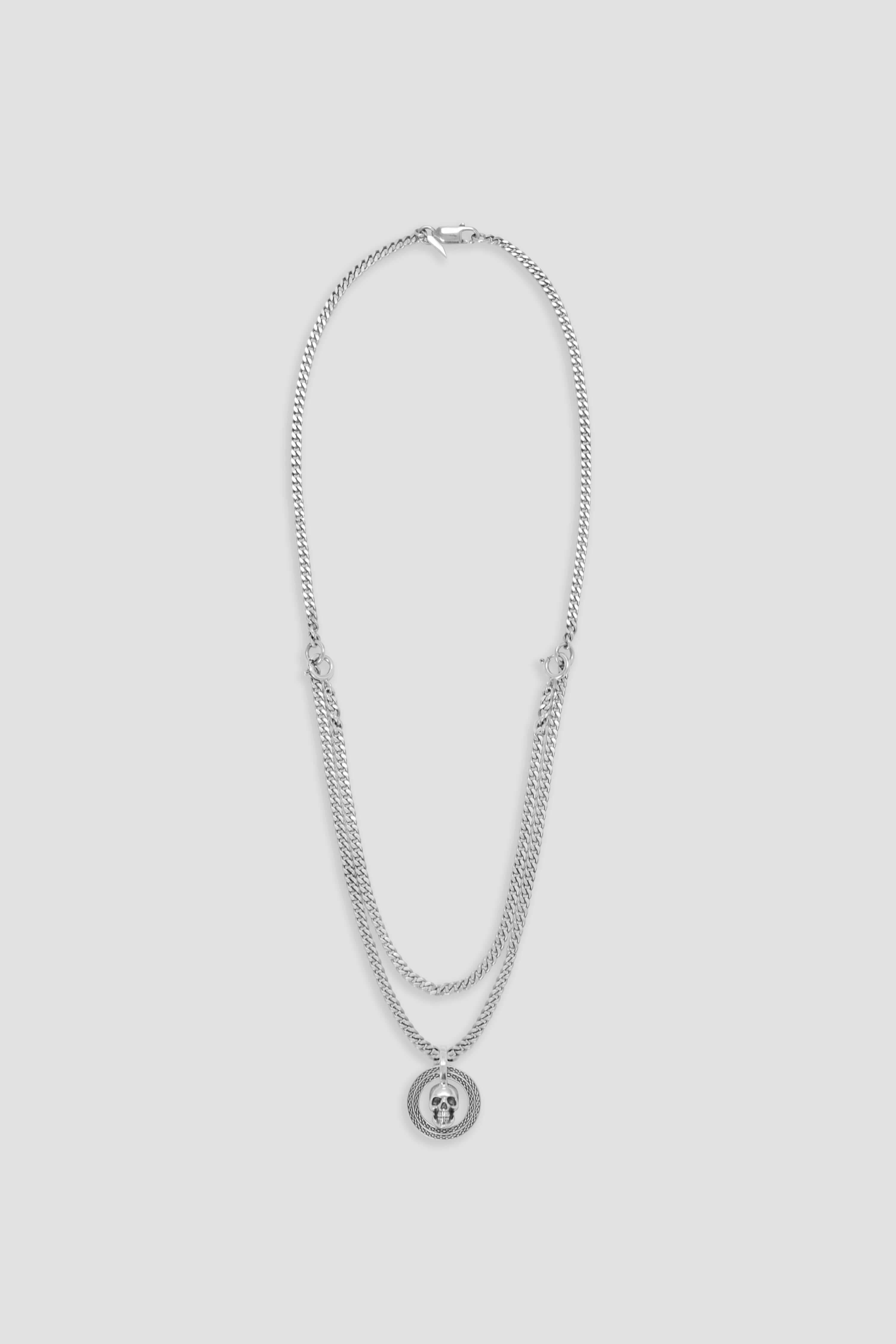 Stylish Modular Skull Pendant with Adjustable Chain - Gothic Jewelry for Men & Women | Perfect for Halloween, Punk Fashion & Gift Giving