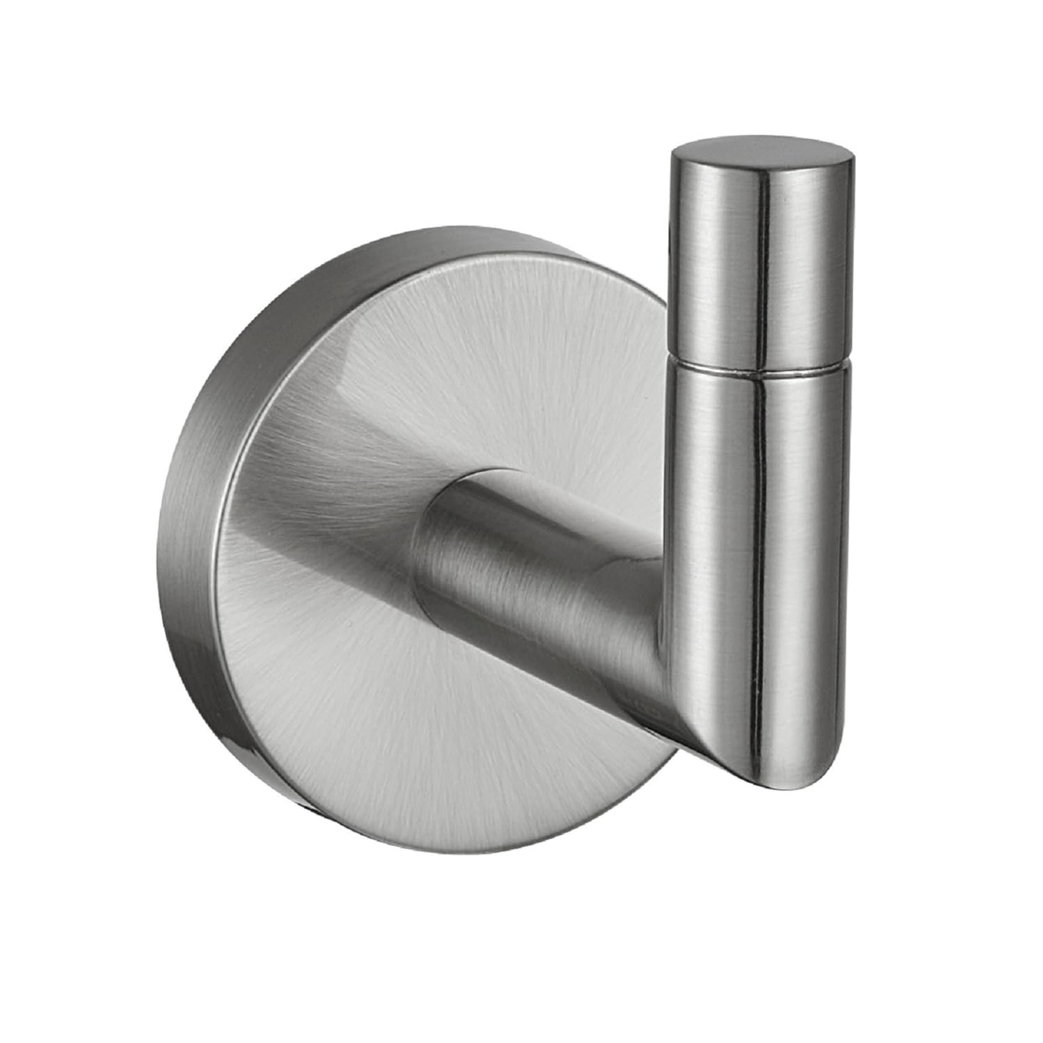 Design House 558338 Graz Robe Hook - Satin Nickel Wall Mounted Hooks for Bathroom, Bedroom, Closet, Kitchen & Office - Perfect for Towels, Robes, Hats, Bags & Coats Organization