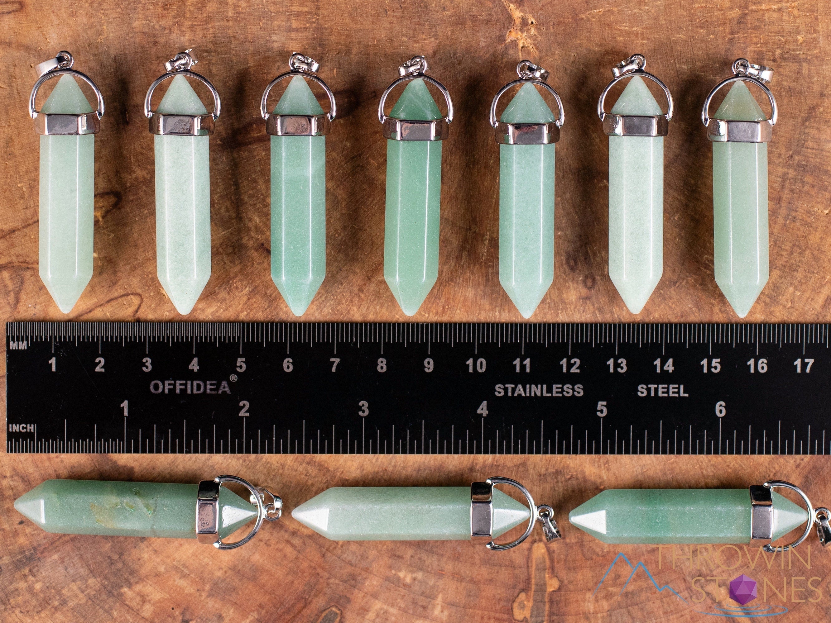 Green Aventurine Crystal Pendant Necklace - Natural Healing Stone Jewelry with Crystal Points | Handmade Spiritual Gift for Women | Perfect for Meditation, Energy Healing & Chakra Balancing
