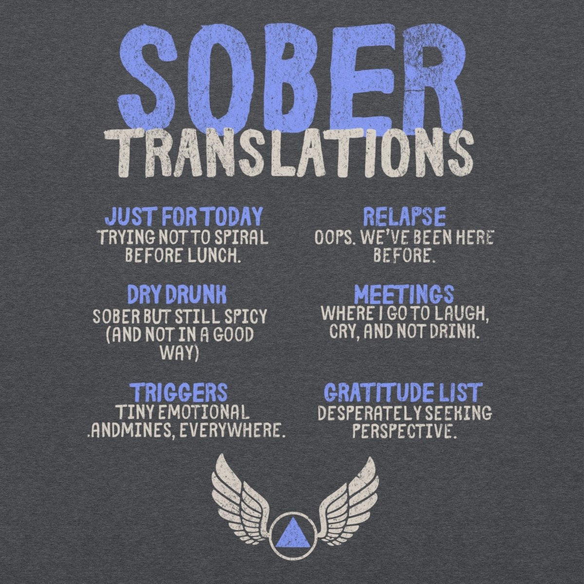 Sober Translations Vol. 2 Reimagined - Classic Recovery Hoodie for Men & Women | Comfortable Addiction Recovery Apparel | Perfect for AA Meetings, Sober Living & Everyday Wear