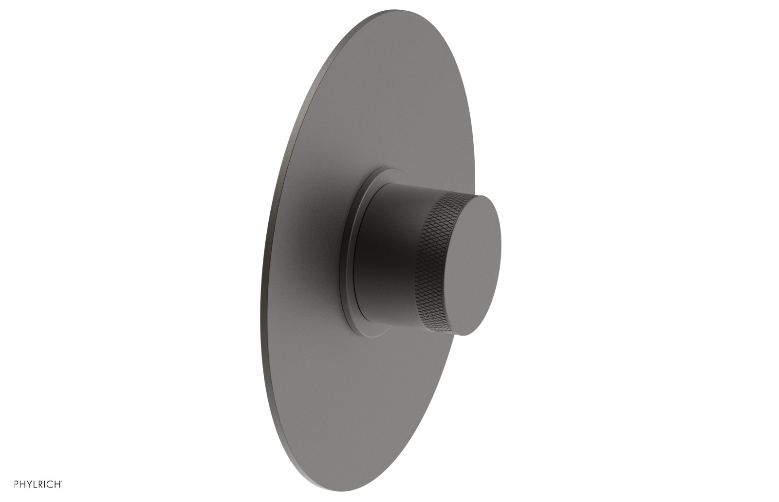 BASIC II Pressure Balance Round Shower Plate & Handle Trim Kit with Knurled Handle - 4 180 GPM Flow Rate - Perfect for Bathroom Renovation and Modern Home Upgrade