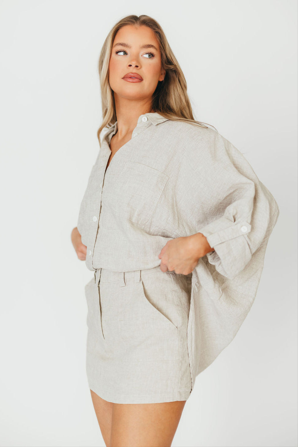 Stylish Suki Linen Skort - Comfortable Linen Skirt Shorts for Women | Perfect for Summer Outfits, Beach Vacations & Casual Wear