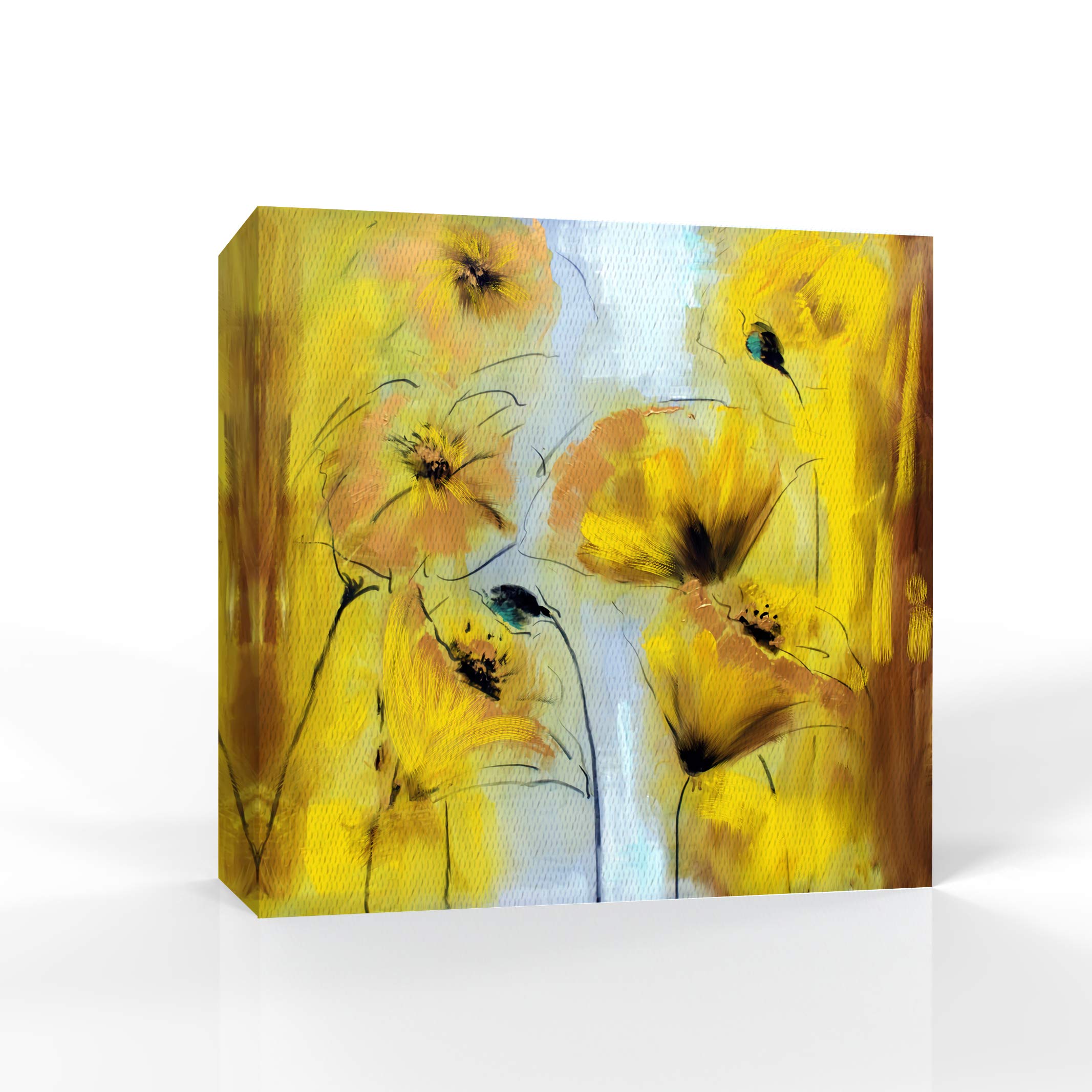 Wall26 Canvas Wall Art - Beautiful Flower Pictures for Home Decor, Bedroom & Living Room Paintings, Framed Canvas Prints 12x12 inches - Perfect for Gifts & Interior Design