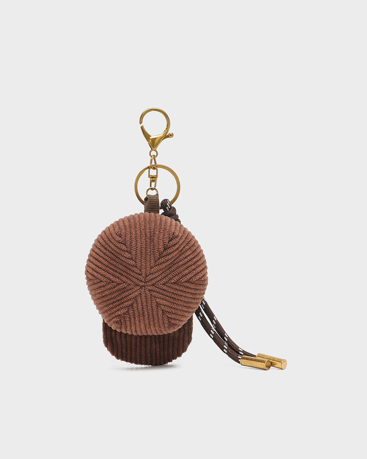 Brown Fuzzy Hat Bag Charm - Cute & Soft Keychain Accessory for Handbags, Backpacks & Gifts | Perfect for Winter Fashion & Everyday Use
