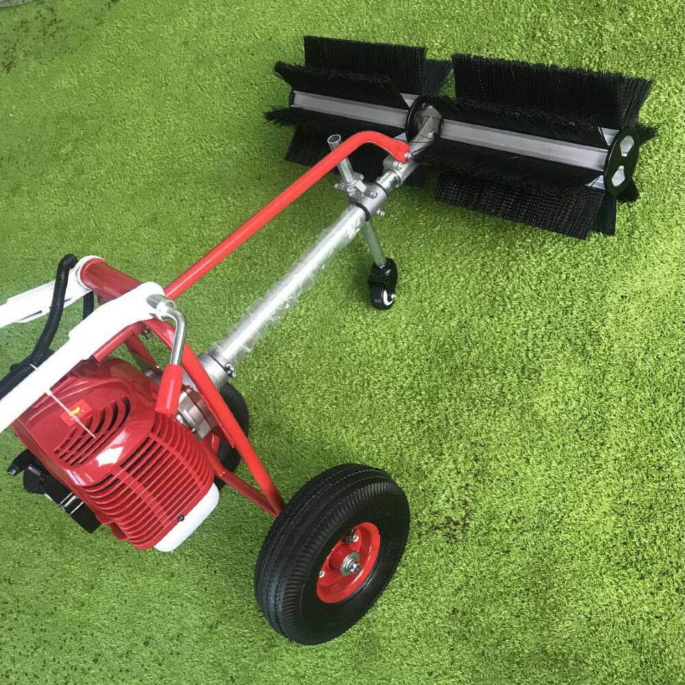 43CC Handheld Power Sweeper - 2-Stroke Lawn & Driveway Cleaning Machine for Outdoor Use