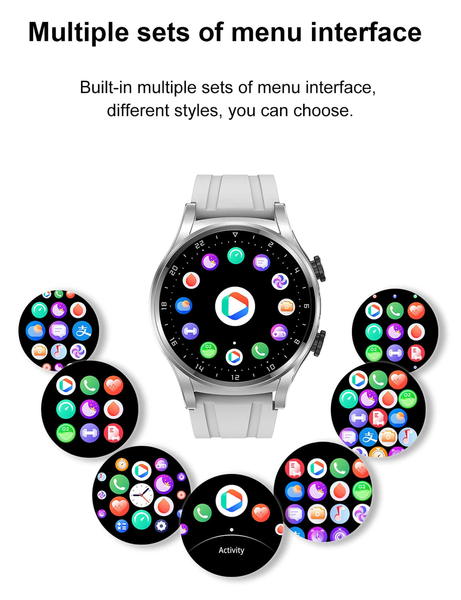 Smart Watch with Wireless Earbuds - Bluetooth Fitness Tracker for Men & Women, Ultra-Thin Metal Body, 9D HD Sound, Heart Rate Monitor, Step Counter - Compatible with Android & iOS Phones - Perfect for Workouts, Running & Daily Use