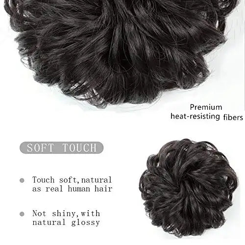 Donut Chignon Hair Bun Hairpiece - Seamless Hair Donut for Perfect Buns & Updos - Great for Weddings, Prom, and Everyday Hairstyles