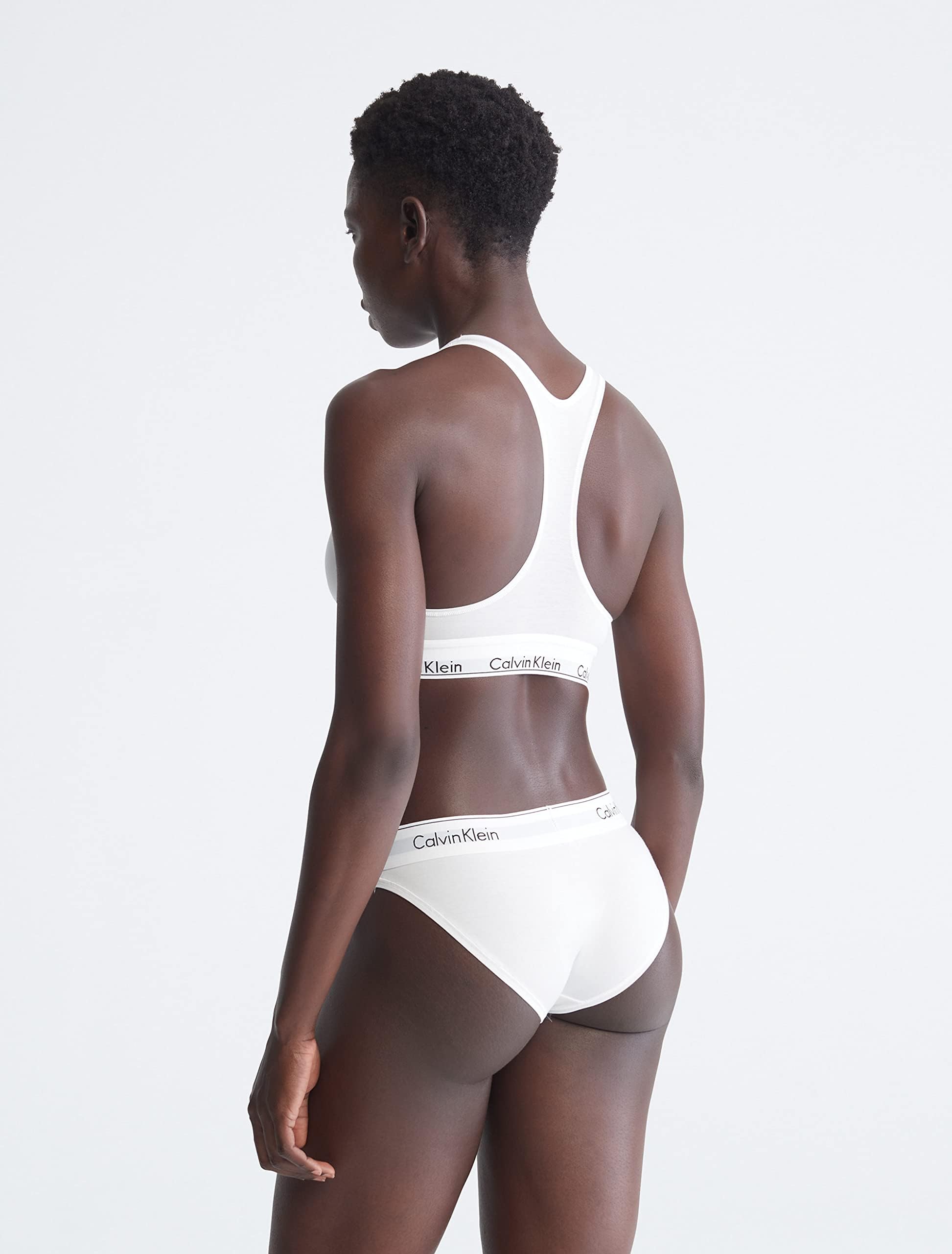 Calvin Klein Women's Modern Cotton Unlined Wireless Bralette - Comfortable Seamless Lounge Bra for Everyday Wear & Yoga