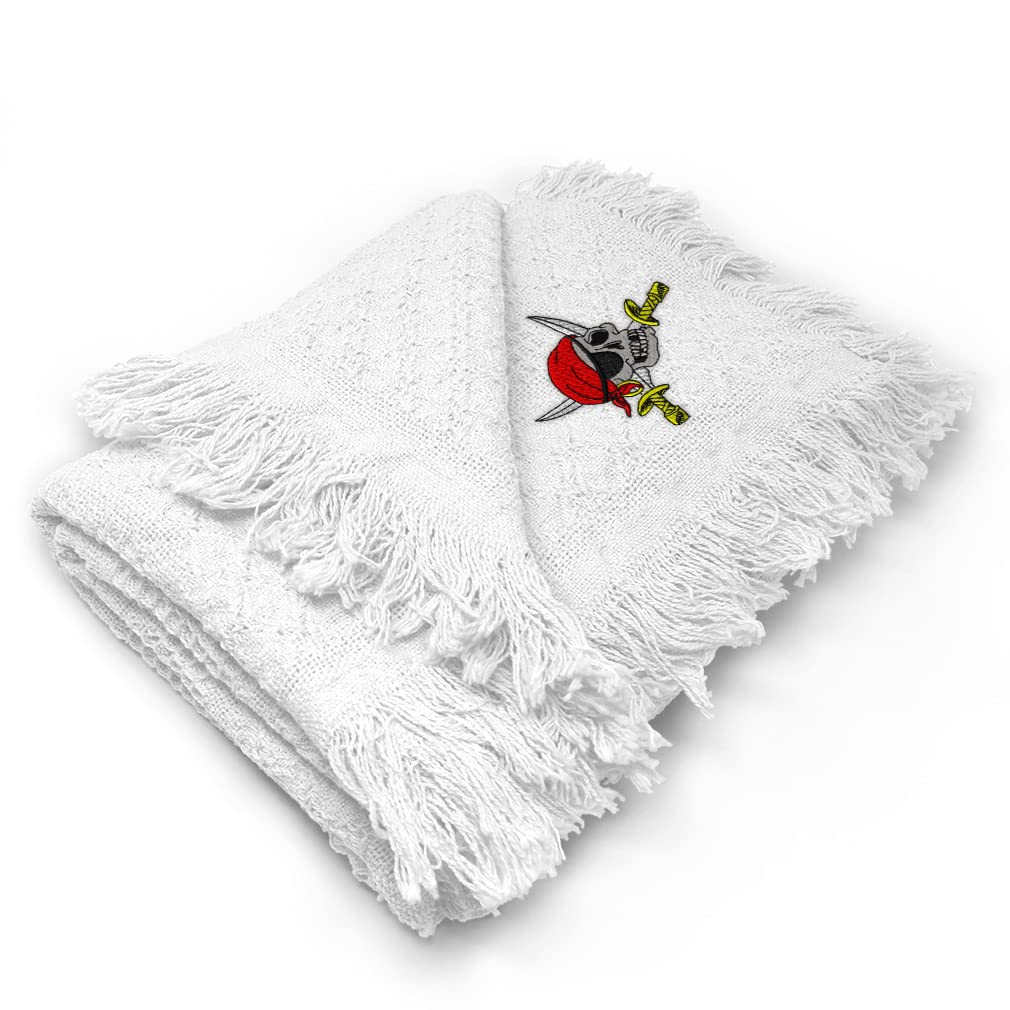 Soft Cotton Pirate with Sabers Baby Blanket for Boys & Girls - Nursery Bedding Essentials for Crib, Stroller & Snuggle Time