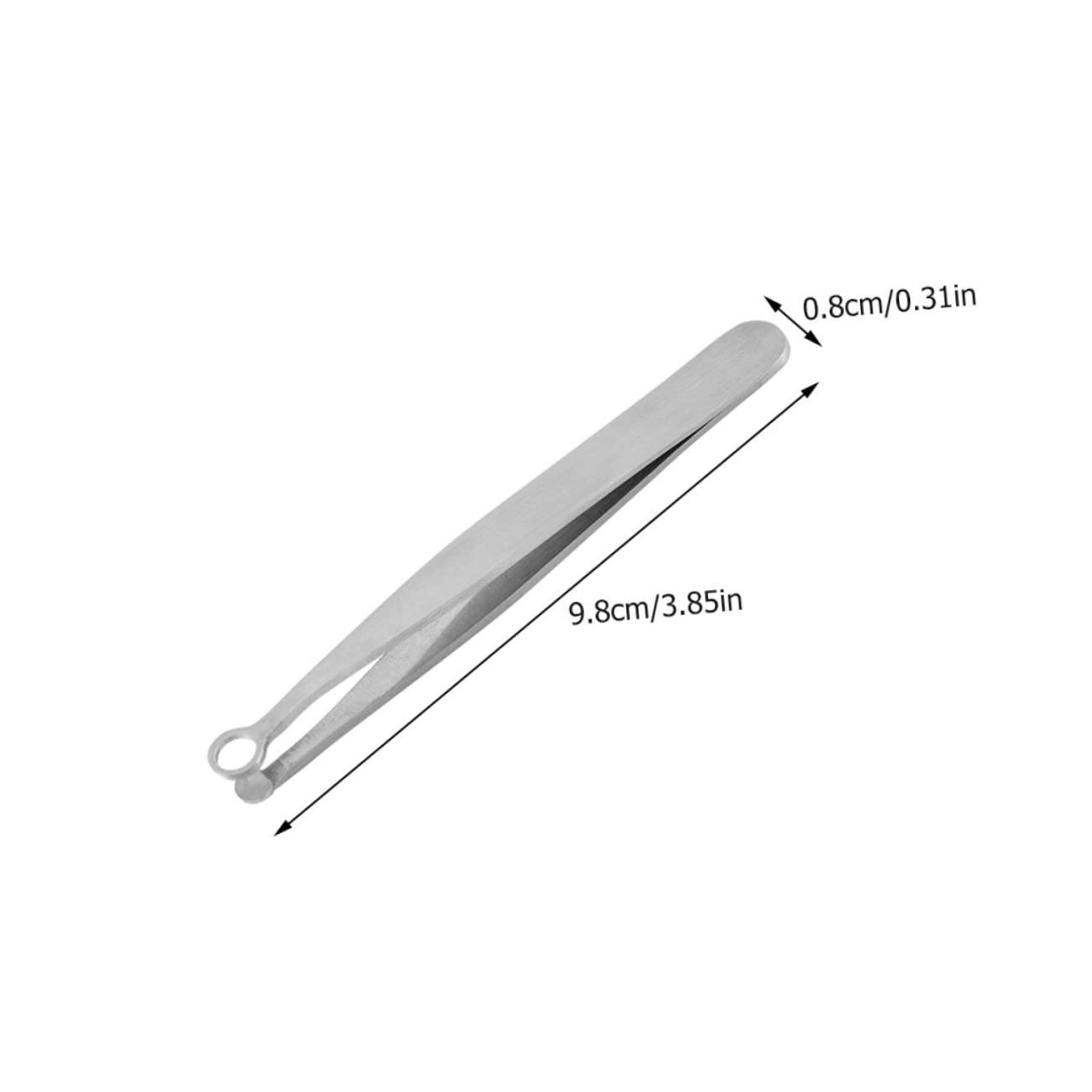 NOLITOY Stainless Steel Nose Hair Scissors & Eyelash Tweezers Set - Precision Trimmer for Nose Hair, Eyebrows & Nails - Silver Grooming Tool for Men & Women | Perfect for Home, Travel & Salon Use
