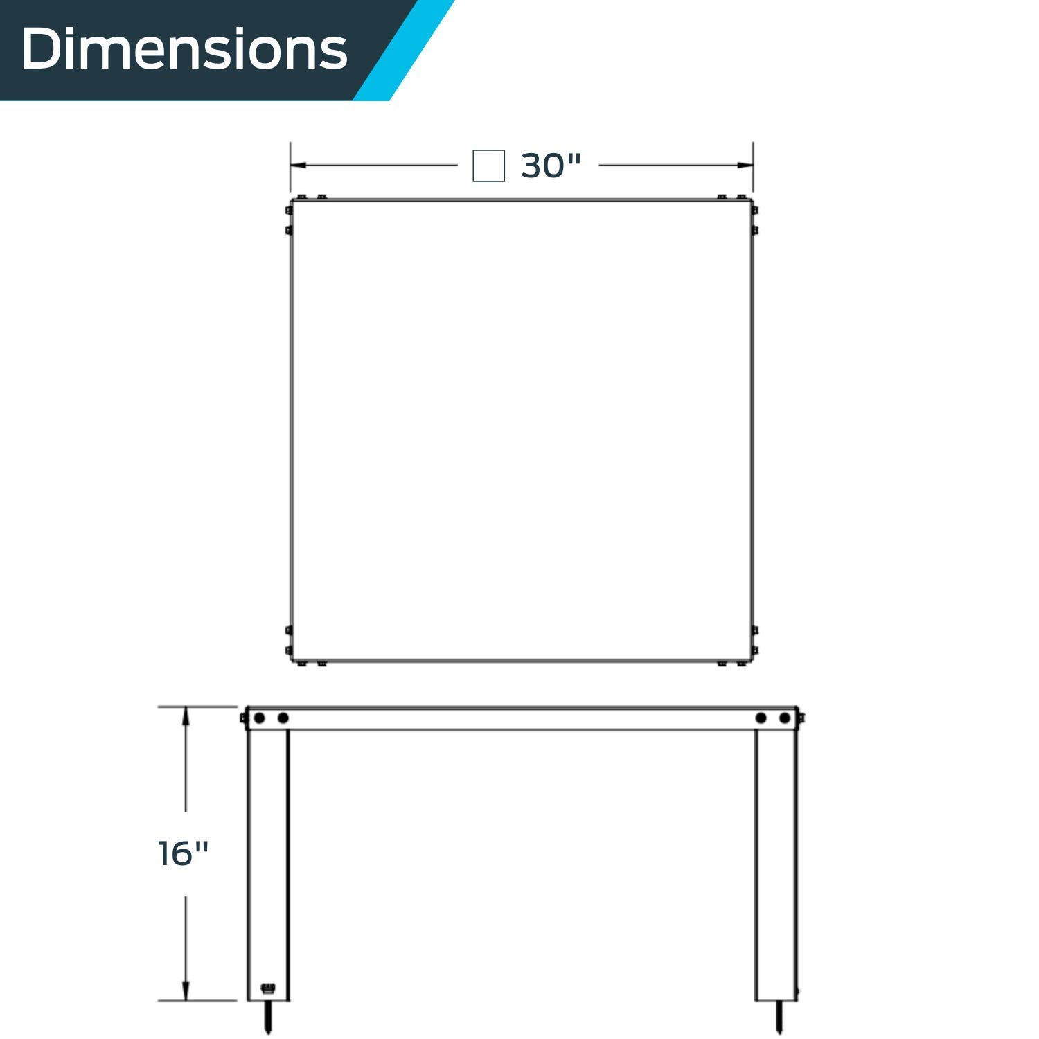 HoldRite QuickStand 30 Inch Heavy Duty Water Heater Stand - Supports Up to 100 Gallons - Easy Assembly - 40-S-30-U - Ideal for Basement, Garage & Utility Room Installation