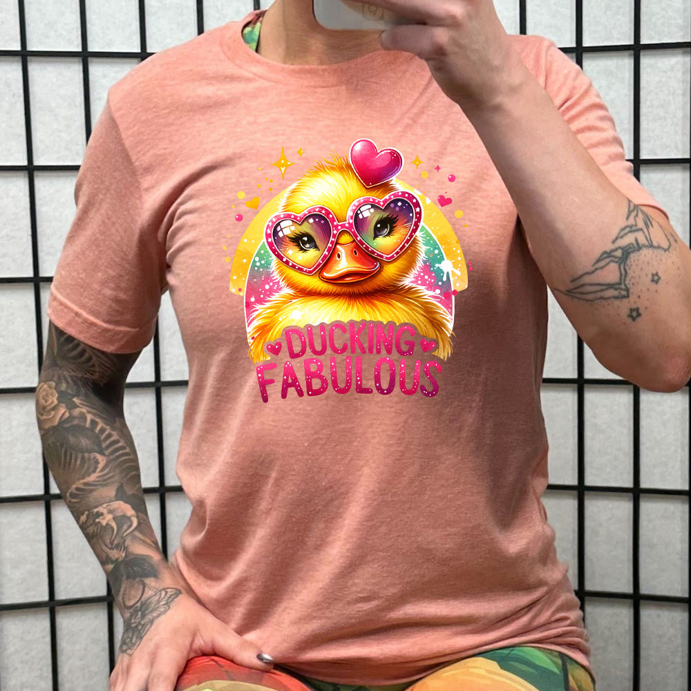 Stylish Unisex Duck Print T-Shirt - Comfortable Cotton Tee for Casual Wear, Street Fashion & Everyday Outfits