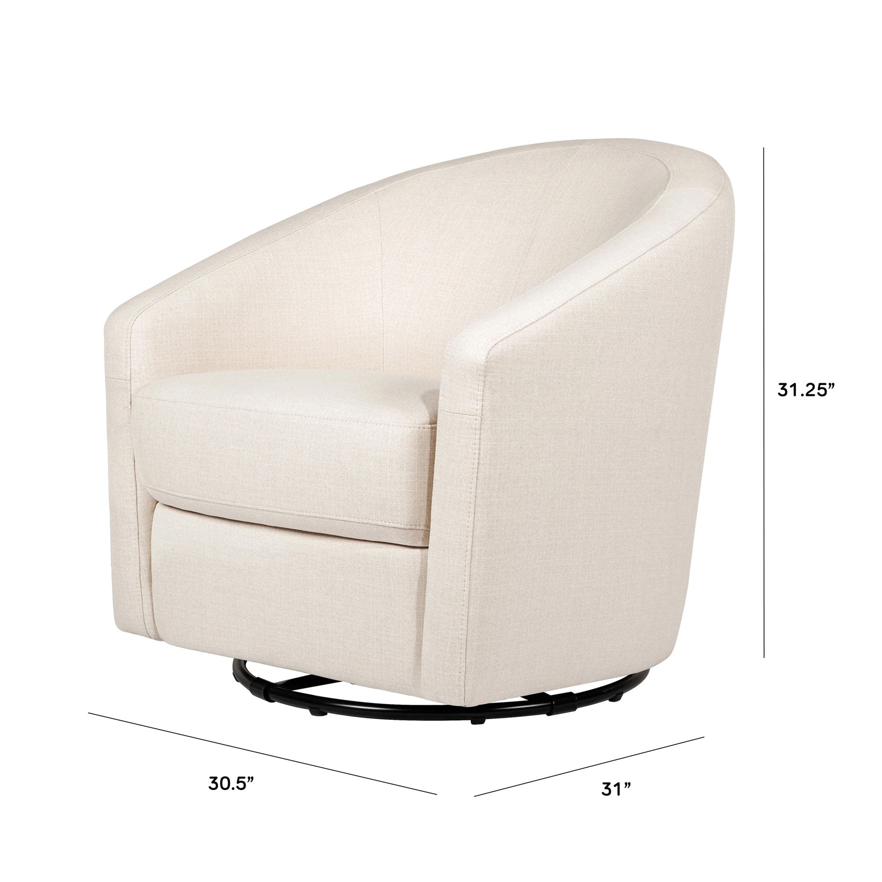 Madison Swivel Glider Recliner Chair - Comfortable Rocking Recliner with 360° Rotation for Living Room, Nursery & Bedroom - Perfect for Relaxing, Nursing & Reading