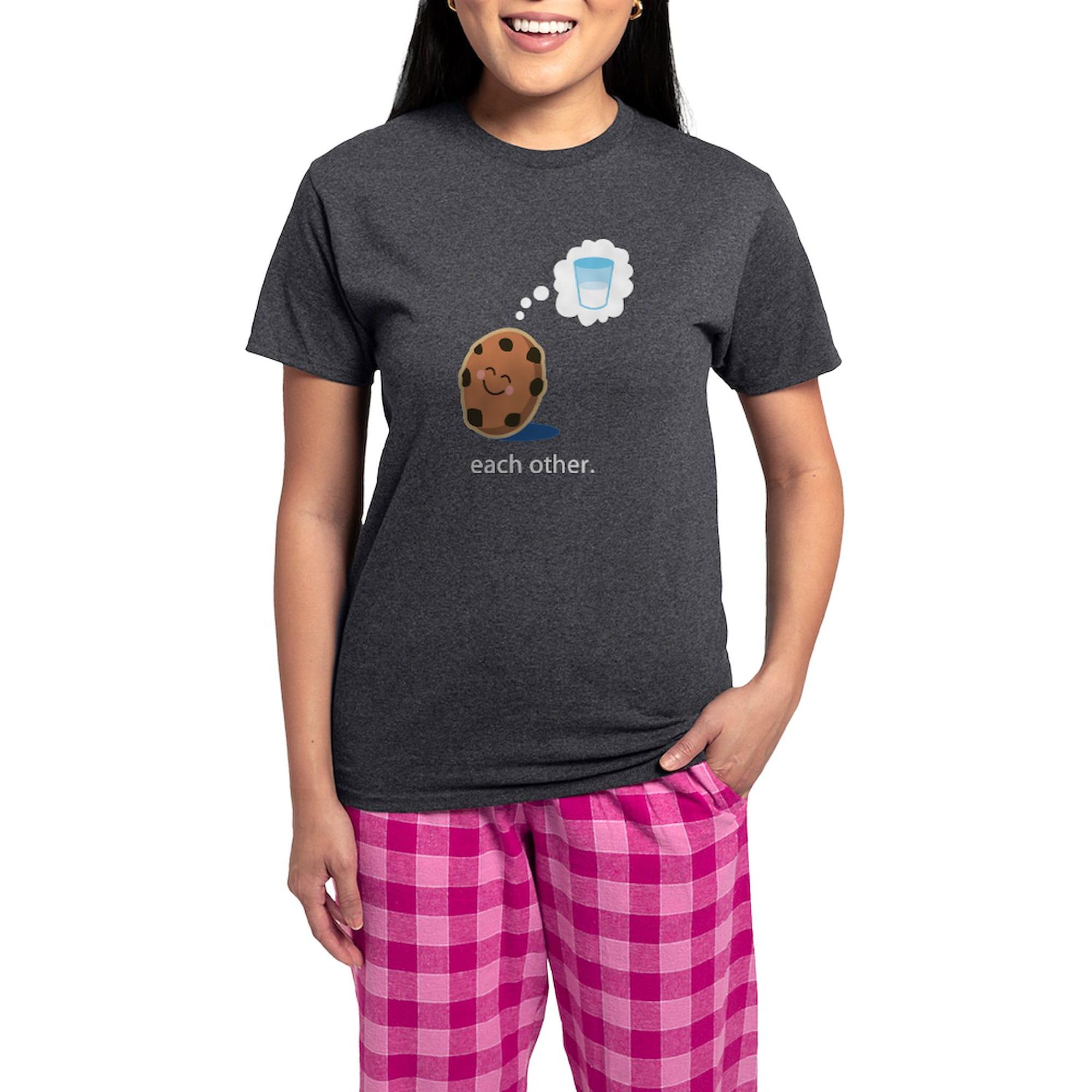 Couples Matching Pajama Set - Women's Charcoal Novelty Sleepwear | Made For Each Other | Perfect for Valentine's Day, Anniversary Gifts & Cozy Nights