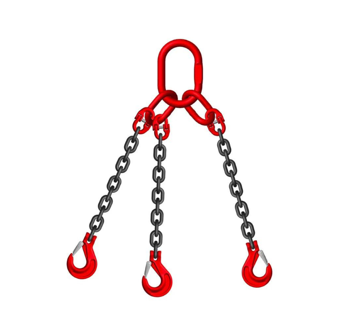 Heavy Duty Grade 80 20mm 3-Leg Chain Sling - 26.5 Ton Capacity for Lifting & Rigging - Perfect for Construction, Marine, and Industrial Applications