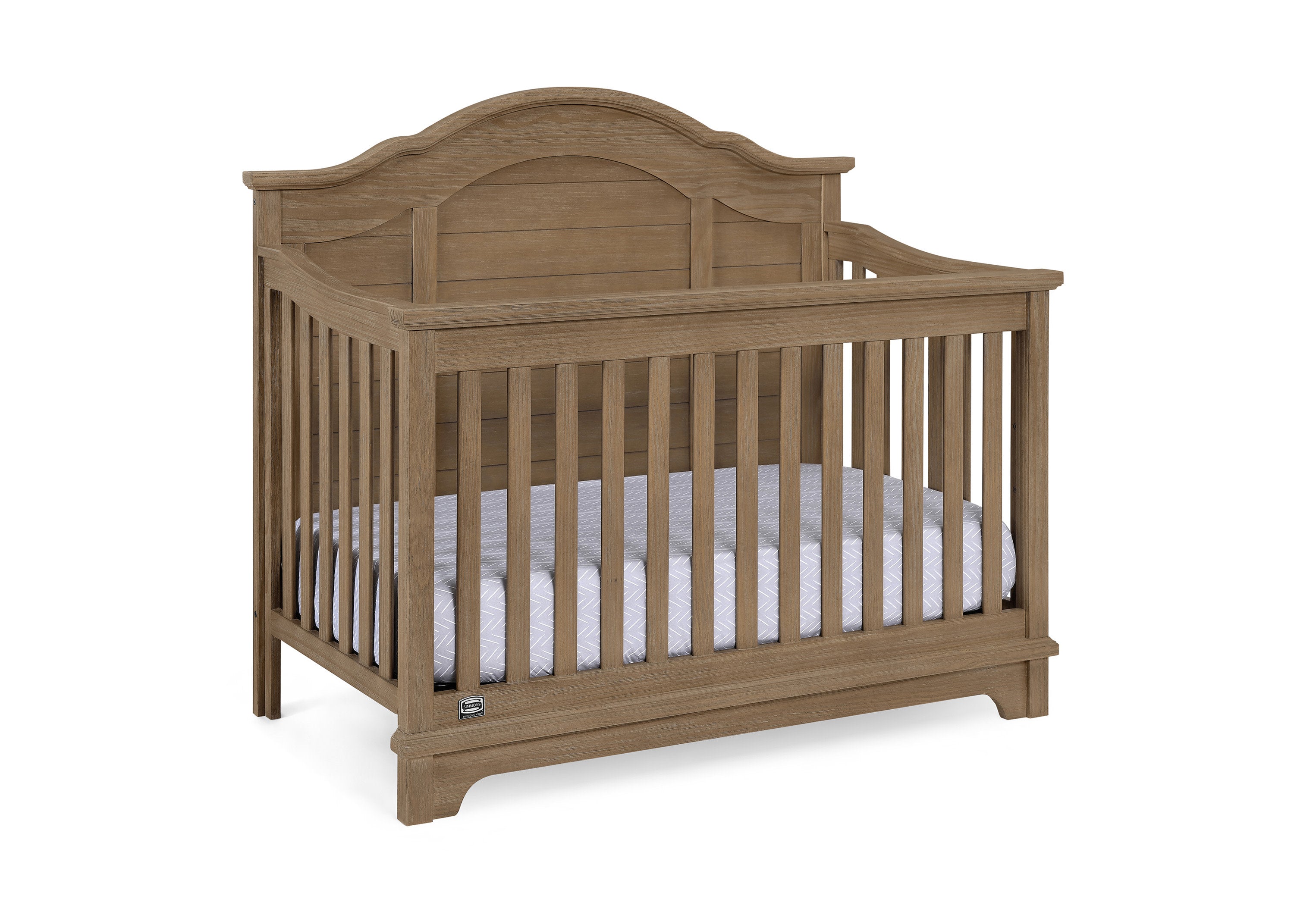 Asher 6-in-1 Convertible Baby Crib - White Nursery Furniture for Newborn to Toddler Bed | Perfect for Modern Nursery, Bedroom & Daycare Use
