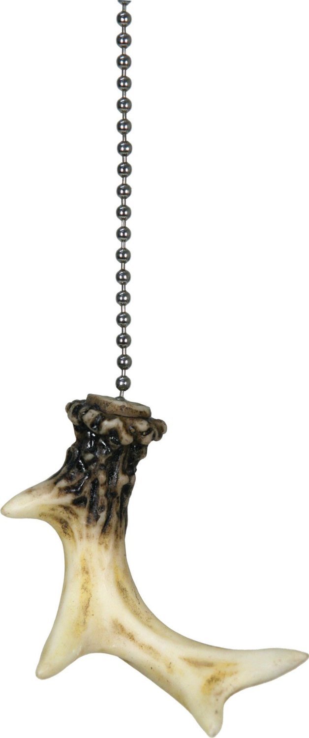 Deer Antler Light Switch Pull Chain - Adjustable 12