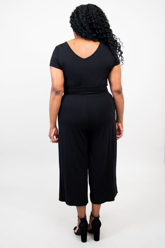 Julie Women's Bamboo Jumpsuit - Soft & Comfortable Black Romper for Casual Wear, Lounge & Travel | Eco-Friendly Outfit