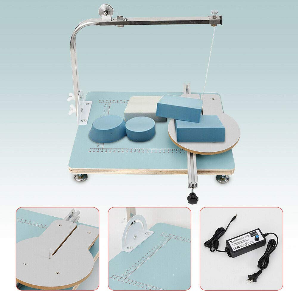 Adjustable Angle Hot Wire Foam Cutter Machine - Professional Styrofoam Cutting Tool with Work Table for DIY Craft, Foam Sponge Carving & Model Making - Perfect for Hobbyists, Cosplay Props & Home Decoration Projects