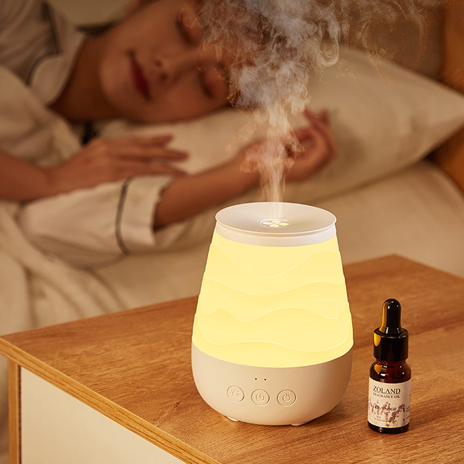 Ultrasonic Cool Mist Humidifier & Essential Oil Diffuser - Super Quiet Air Humidifier with Auto Shut Off for Baby Room, Bedroom, Office & Nursery | Perfect for Dry Air Relief, Aromatherapy & Better Sleep