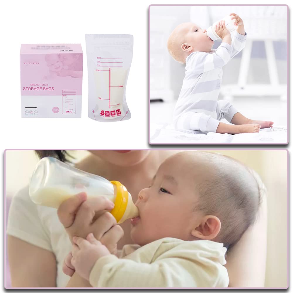 MANTTH 30 Pcs 4.2oz Breastmilk Storage Bags - Leakproof Stand-Up Design for Breast Milk Collection & Freezing - BPA Free Breast Milk Pouches for Nursing Moms & Babies - Perfect for Pumping, Storing, and Organizing Breast Milk at Home or On-the-Go