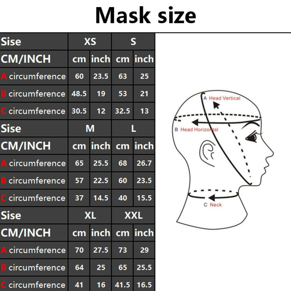 Latex Hood Mask with Big Eyes & White Trim - Full Face Rubber Mask with Double Ponytail Wig for Halloween, Cosplay & Fetish Parties