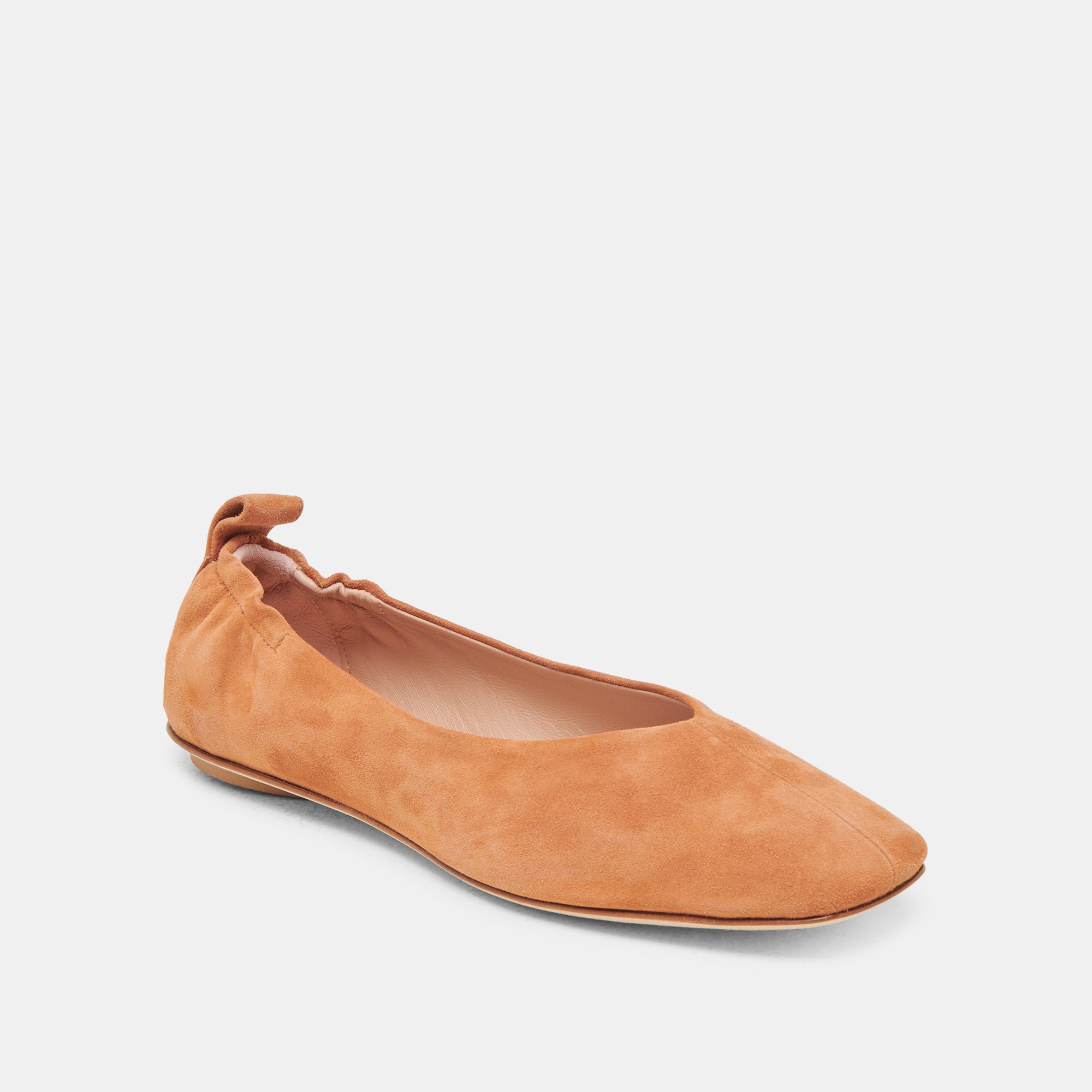 VINNIE Women's Ballet Flats in Amber Suede - Comfortable & Stylish Shoes for Work, Casual Outfits & Everyday Wear
